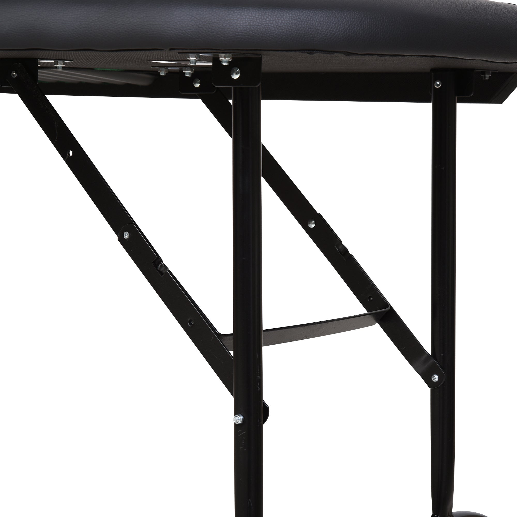 HOMCOM Poker Table, 7-Player Folding Blackjack Table with Chip Tray, Cup Holders, Padded Rails, 182 x 91 x 75 cm, Green