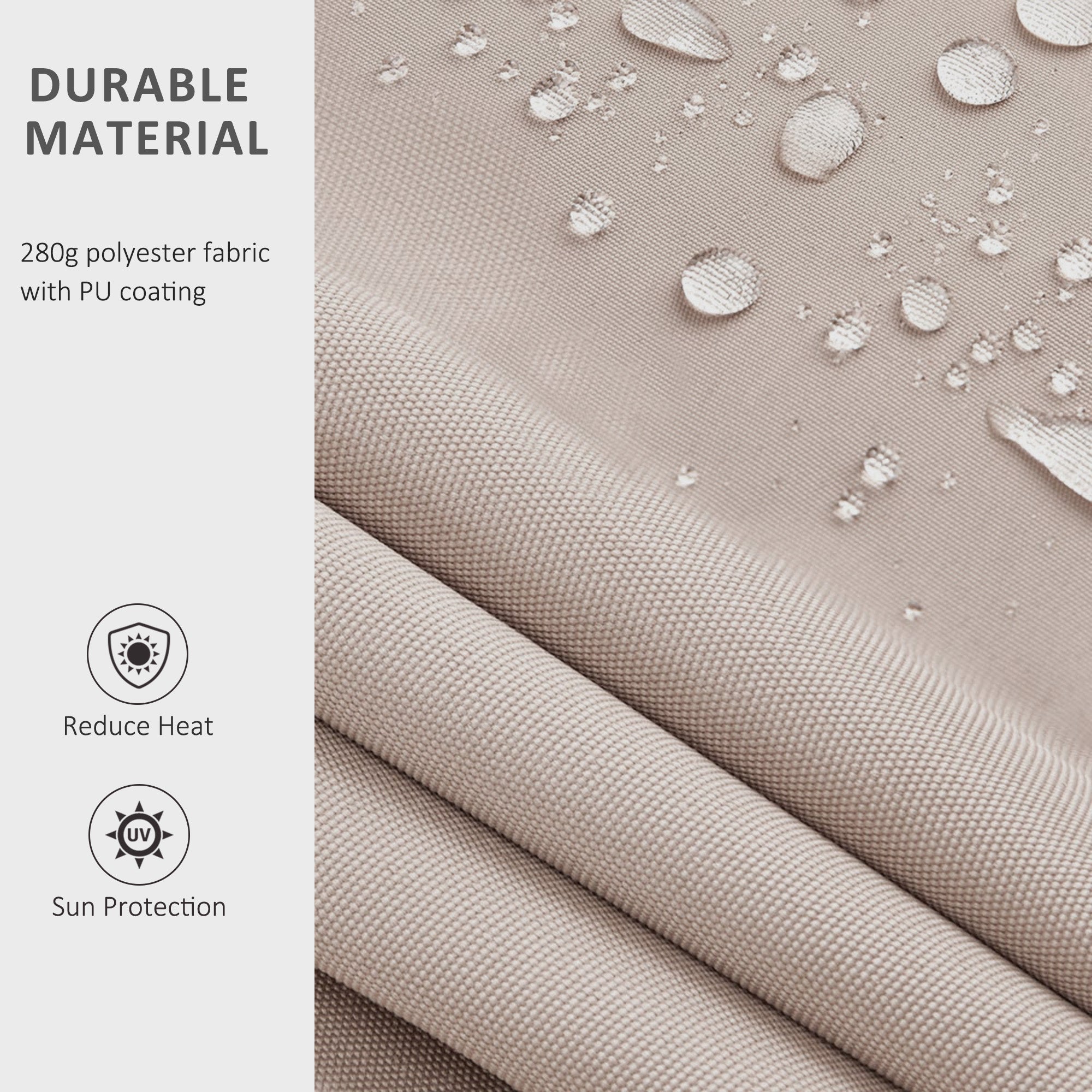 Outsunny 2.95Lx2.5M Retractable Manual/Electric Awning-Cream White/White - North Peak Garden Furniture