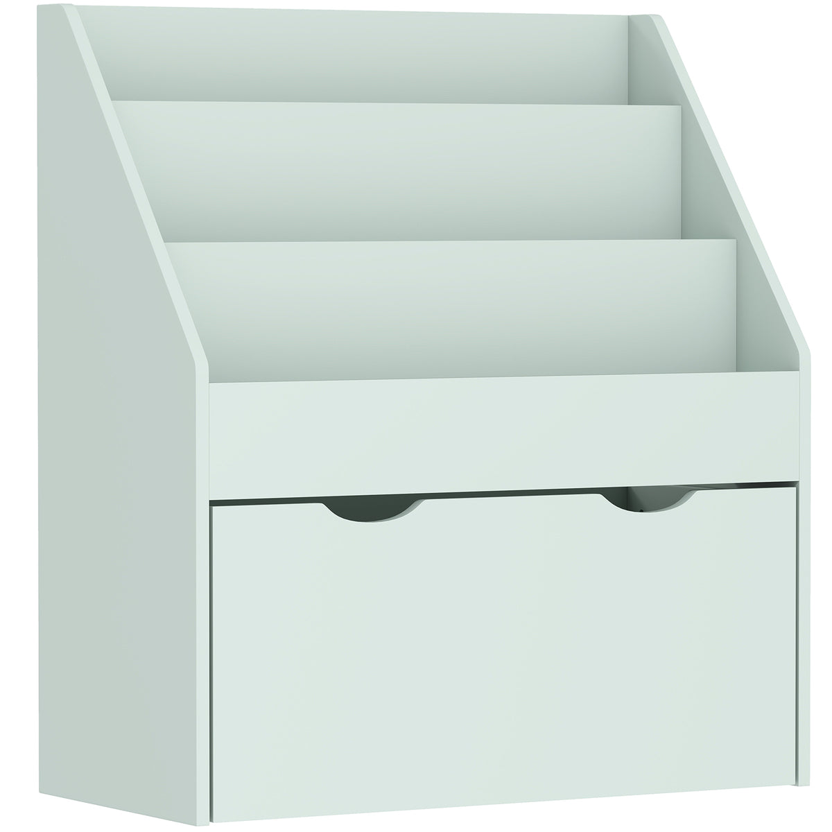 AIYAPLAY Bookcase for Kids with Shelves, Drawer, Bookcase for Bedroom, Playroom, Green