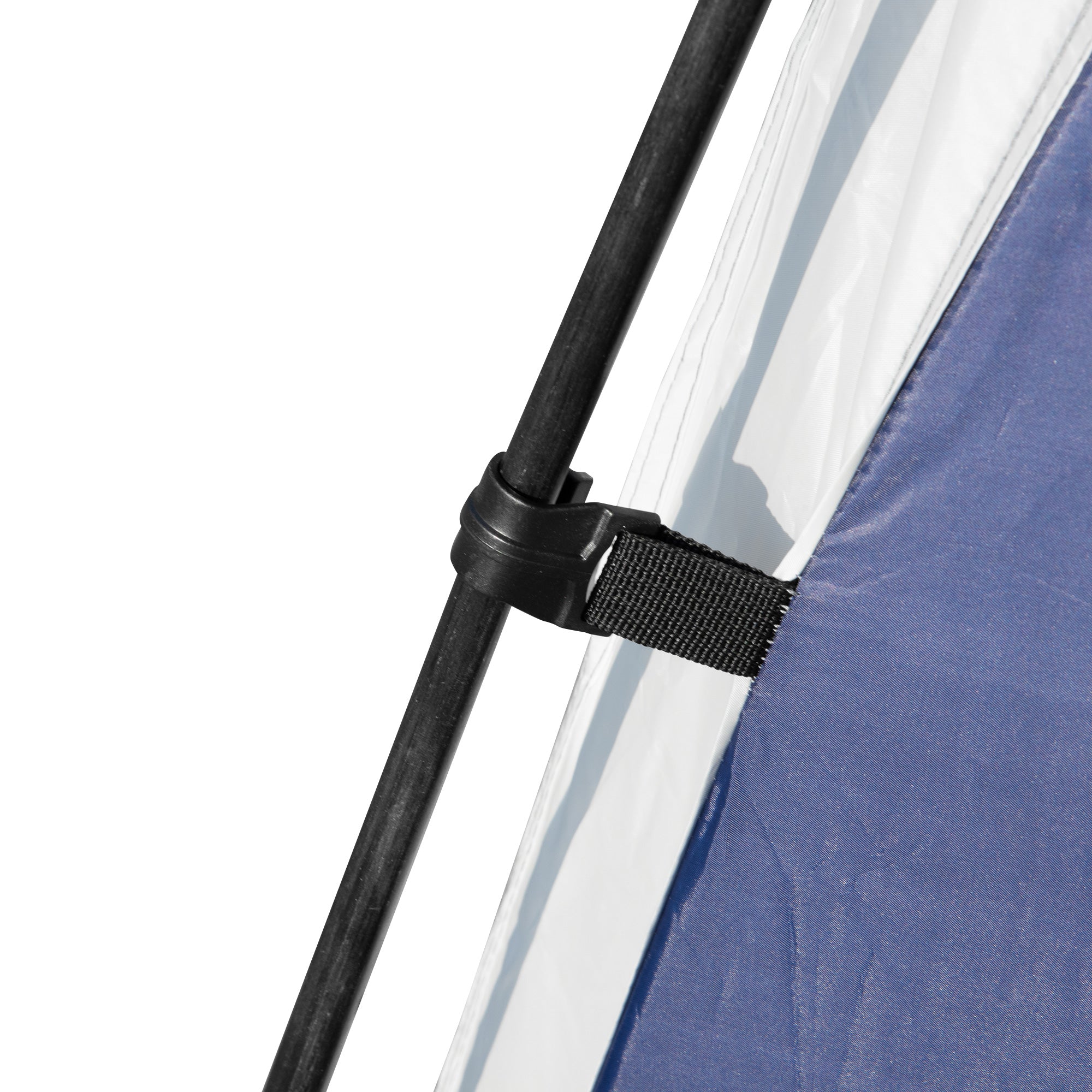 Outsunny 3.5 x 3.5M Camping Gazebo, Outdoor Event Shelter Dome Tent Garden Sun Shelter Patio Spire Arc Pavilion Camp Sun Shade Tent for 6-8 Person, Blue and Grey