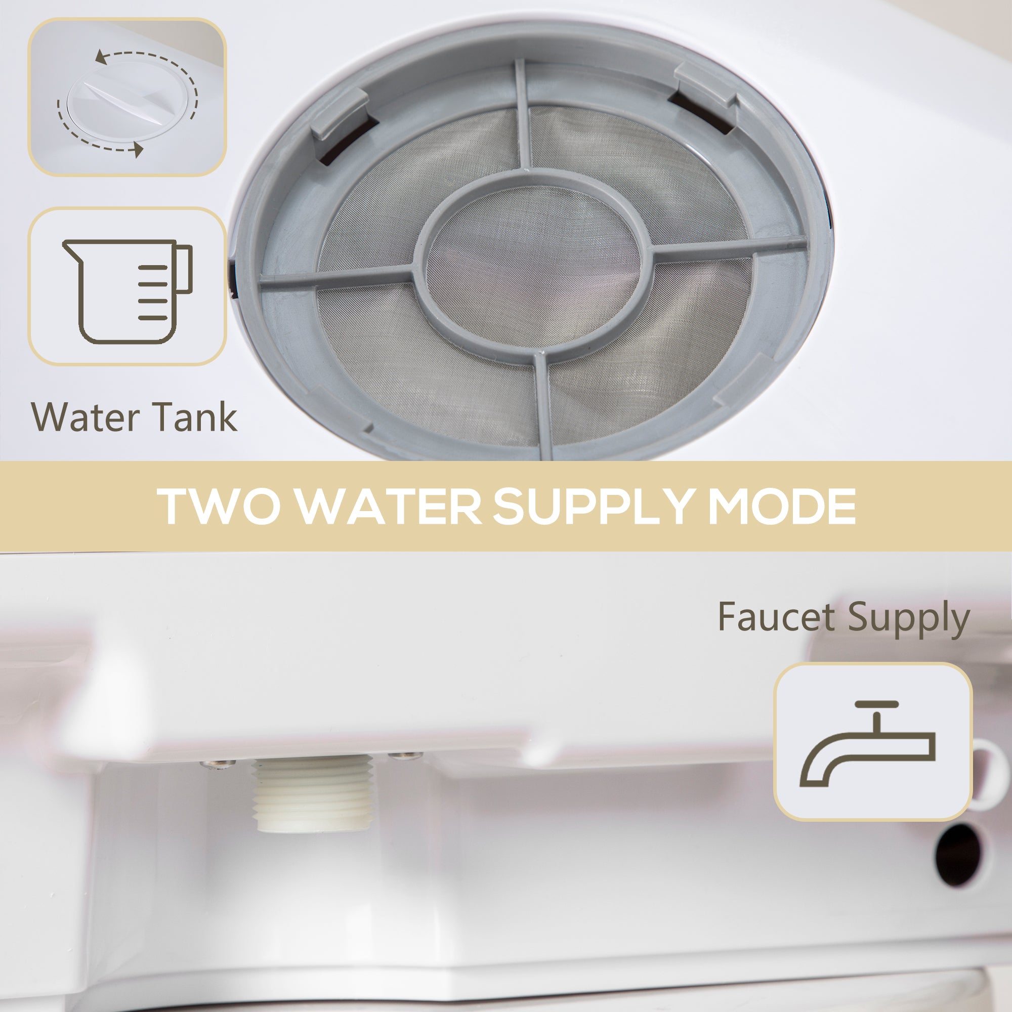 HOMCOM Multi-Program 6L Tabletop Dishwasher - North Peak Garden Furniture