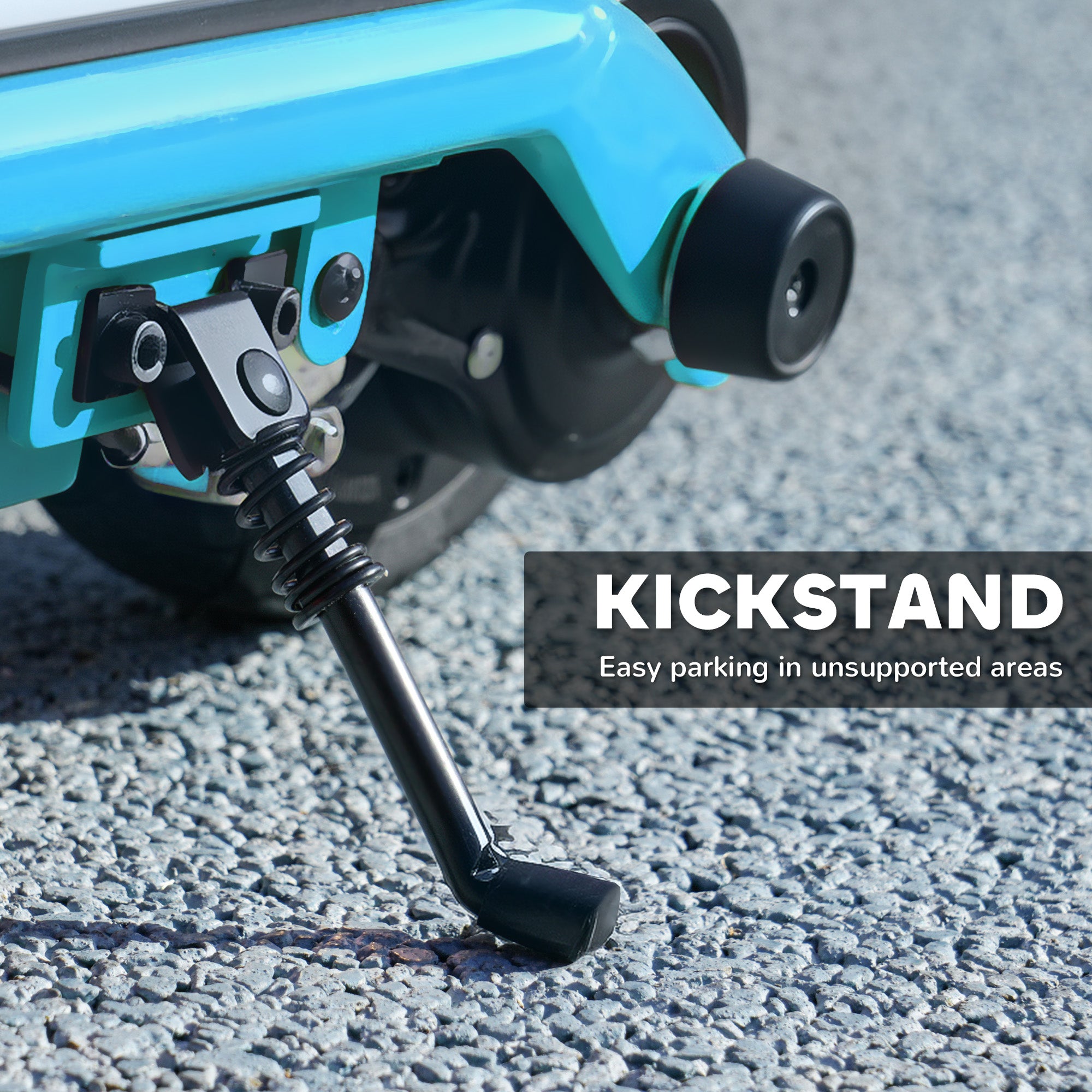 AIYAPLAY Electric Scooter for Kids Aged 6-14 Years, with Colourful Lights, Blue