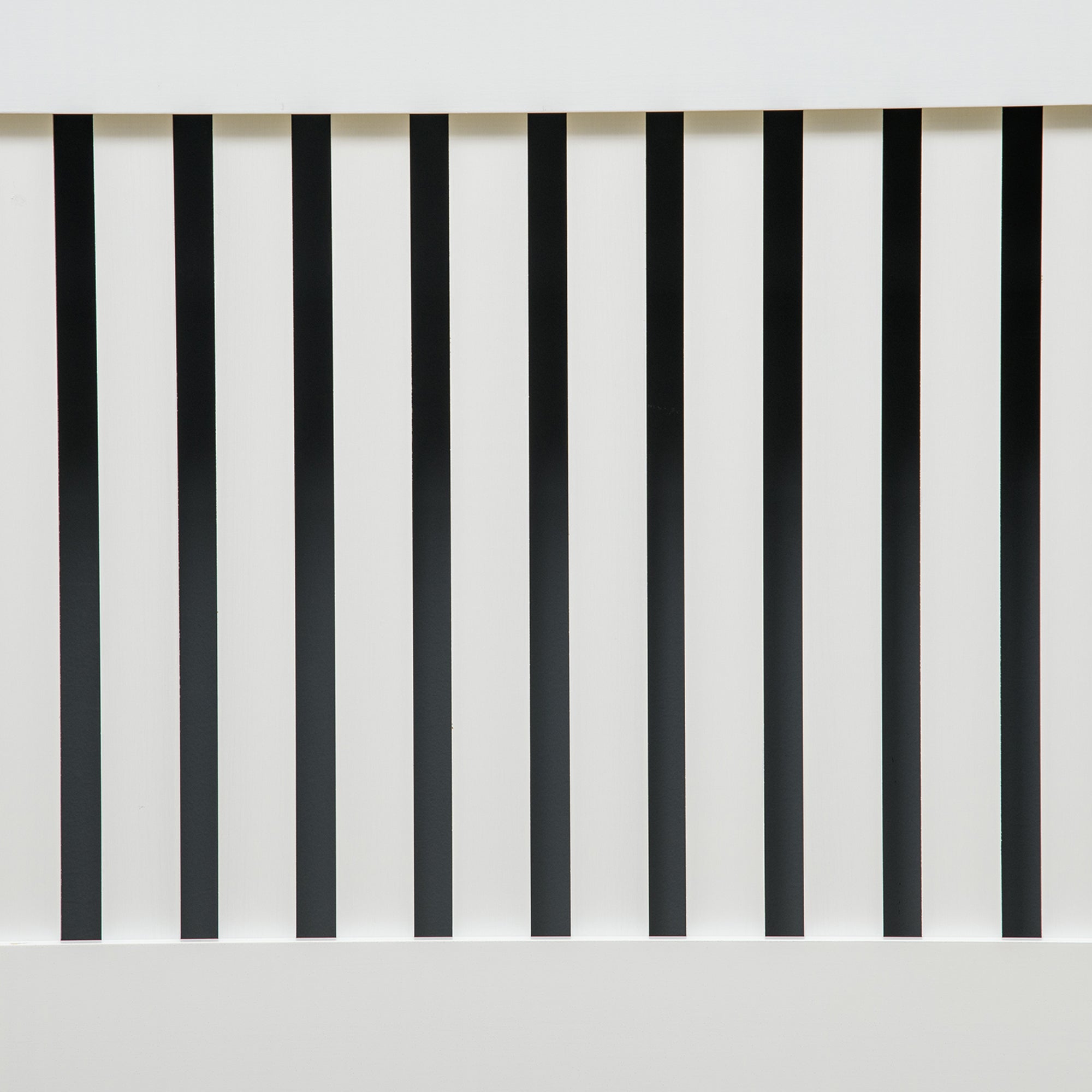HOMCOM Slatted Radiator Cover Painted Cabinet MDF Lined Grill in White (172L x 19W x 81H cm) - North Peak Garden Furniture