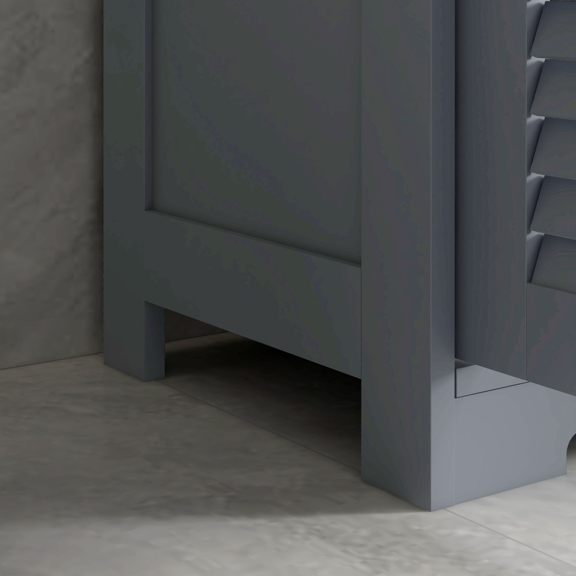 kleankin Three-Part Bathroom Storage Unit, with Shelf, Drawers & Cupboard - Grey - North Peak Garden Furniture