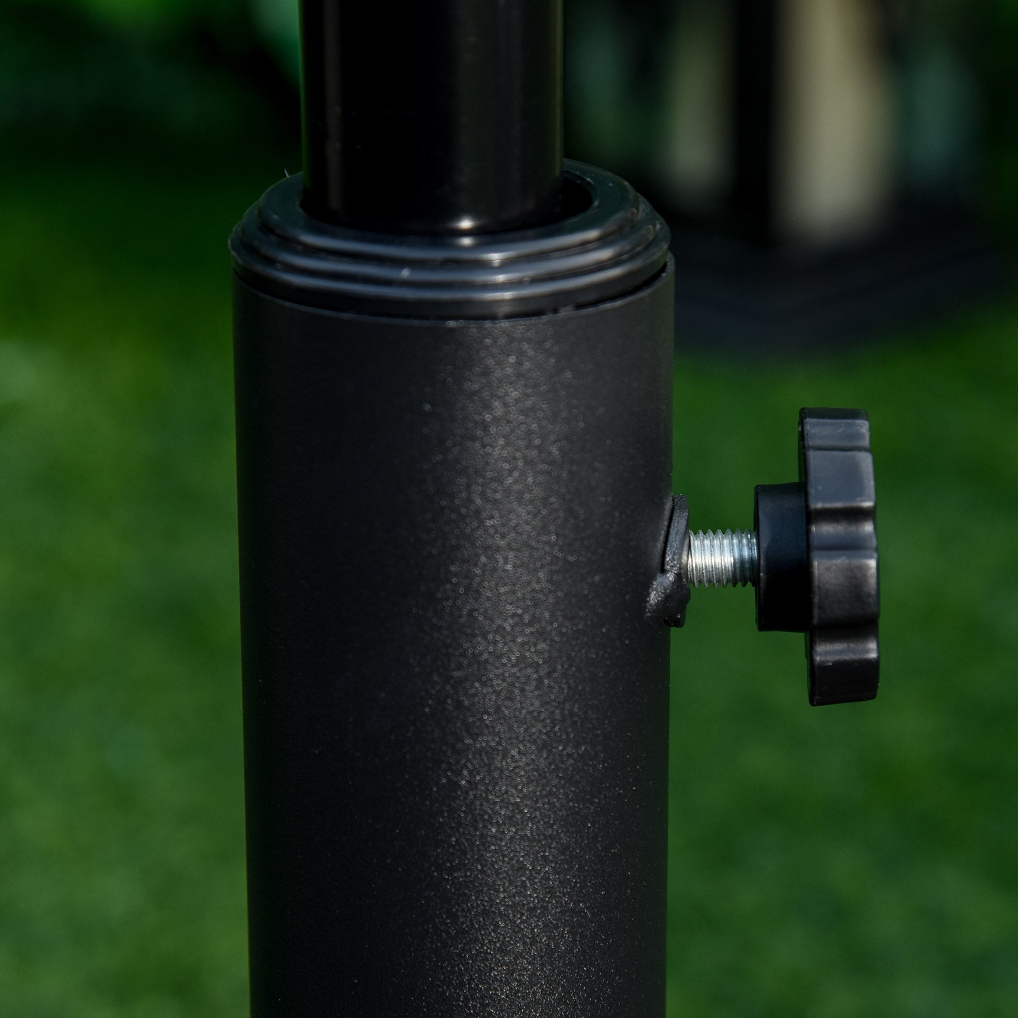 Outsunny 13kg Round Umbrella Base Outdoor Parasol Base Weight Stand Holder for Outdoor Garden Bronze Tone - North Peak Garden Furniture