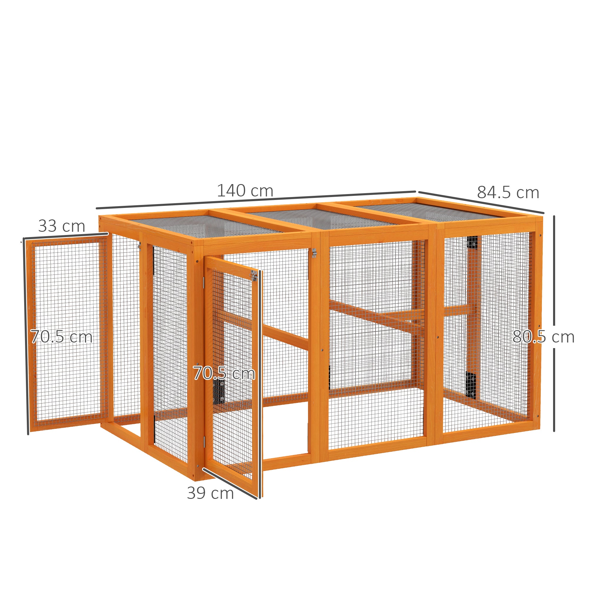 PawHut Wooden Chicken Coop with Combinable Design, for 1-3 Chickens - North Peak Garden Furniture