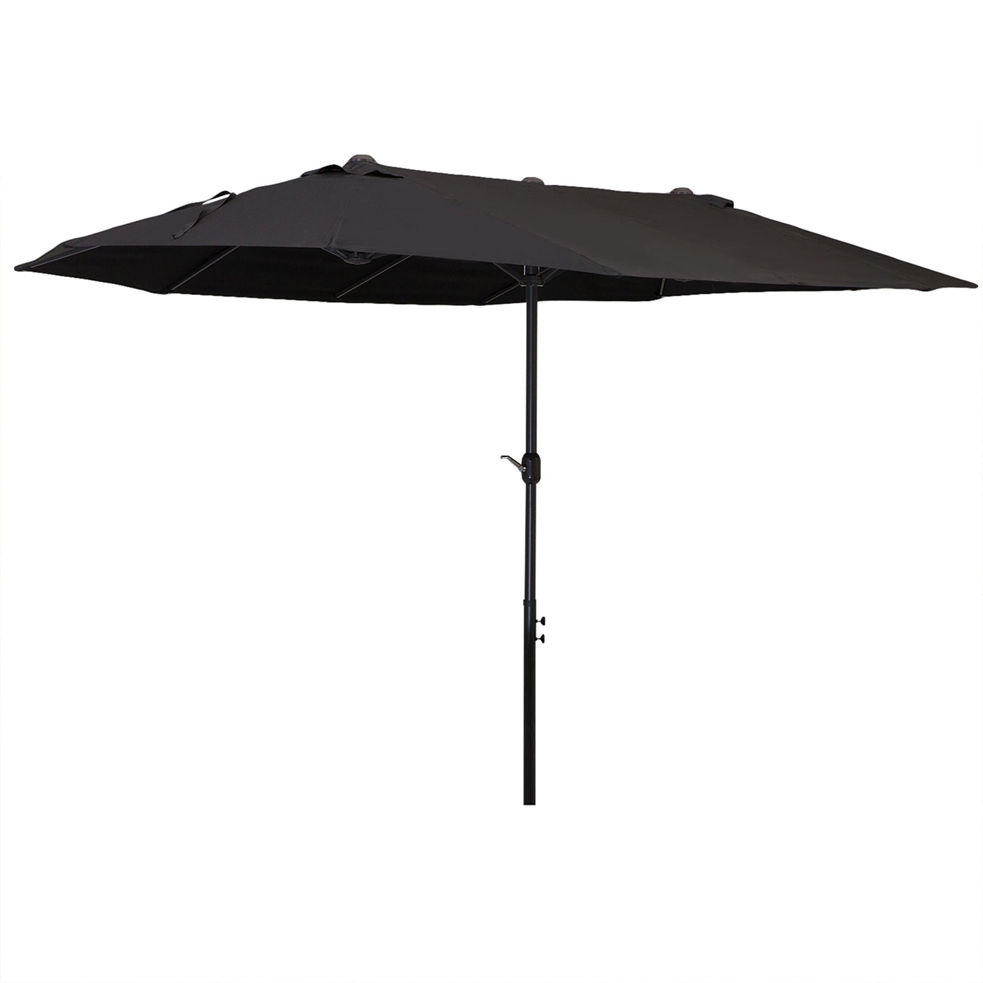 Outsunny 4.6m Canopy Parasol - Black