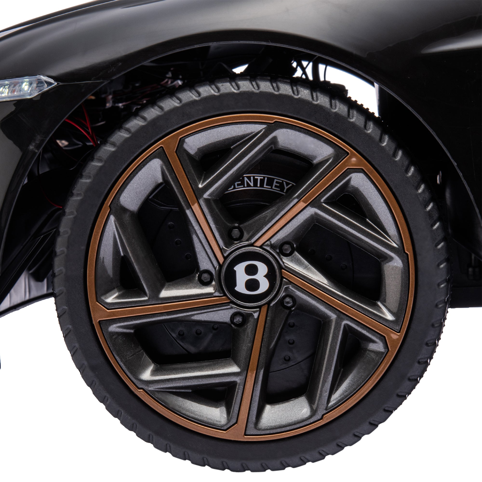 HOMCOM Bentley Bacalar Licensed 12V Kids Electric Car, with Remote Control, Black - North Peak Garden Furniture