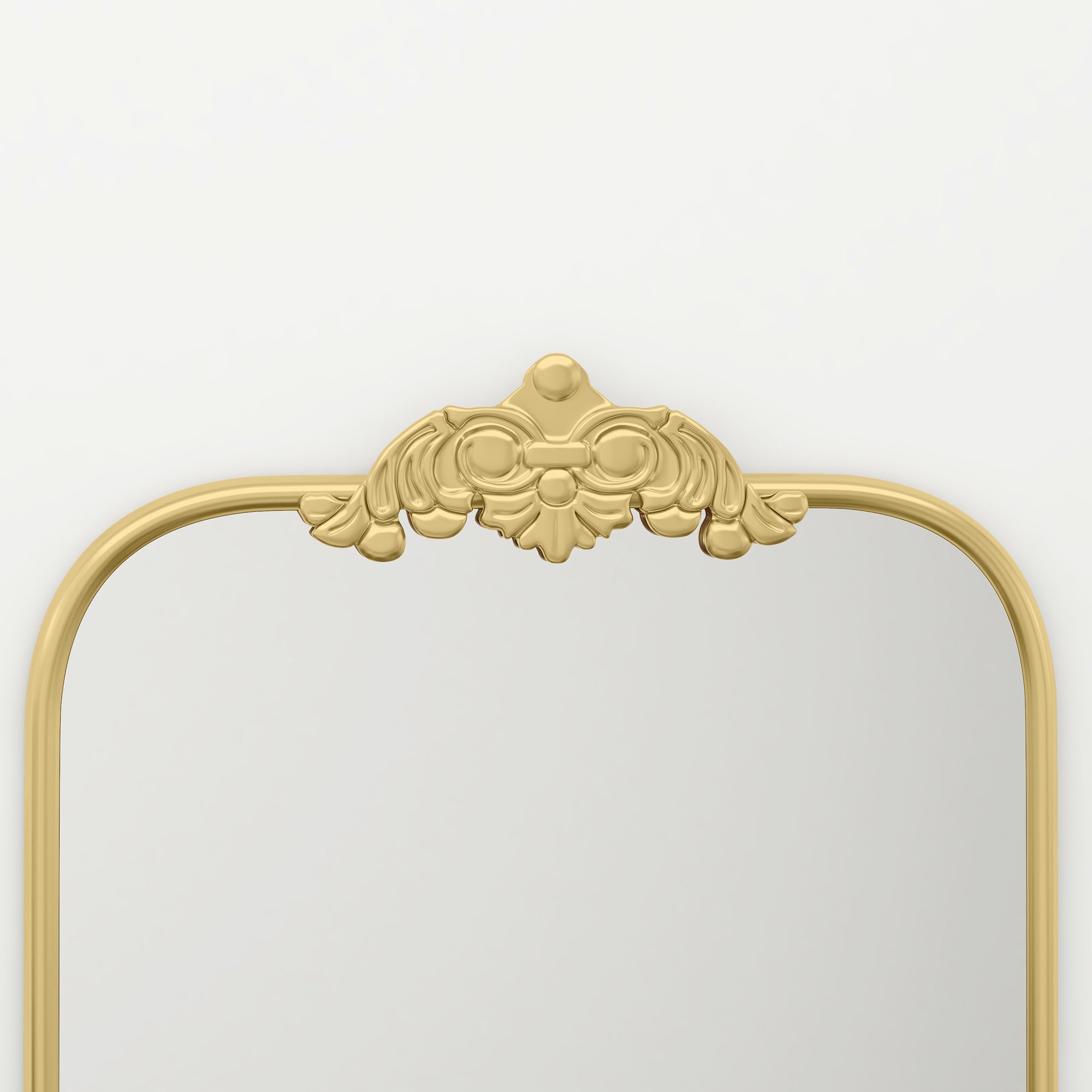 HOMCOM Wall Mirror, Decorative Baroque Mirror with Metal Frame, for Bedroom and Living Room, 60 x 87 cm, Gold Tone