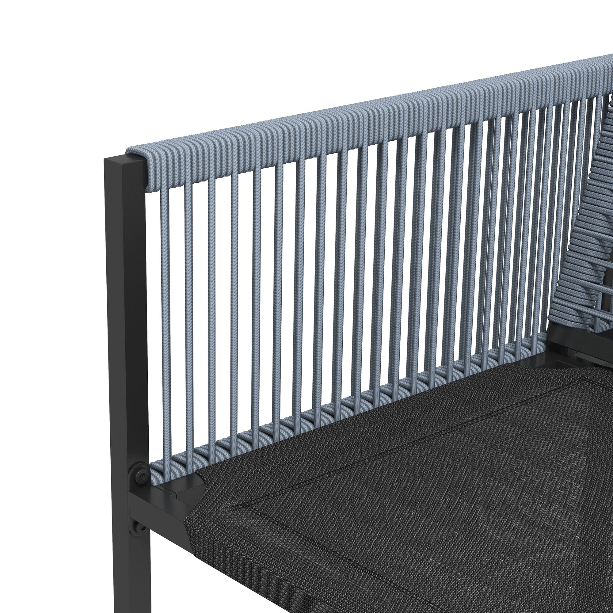 Outsunny Five-Piece Metal Dining Set, with Folding Back Chairs - North Peak Garden Furniture