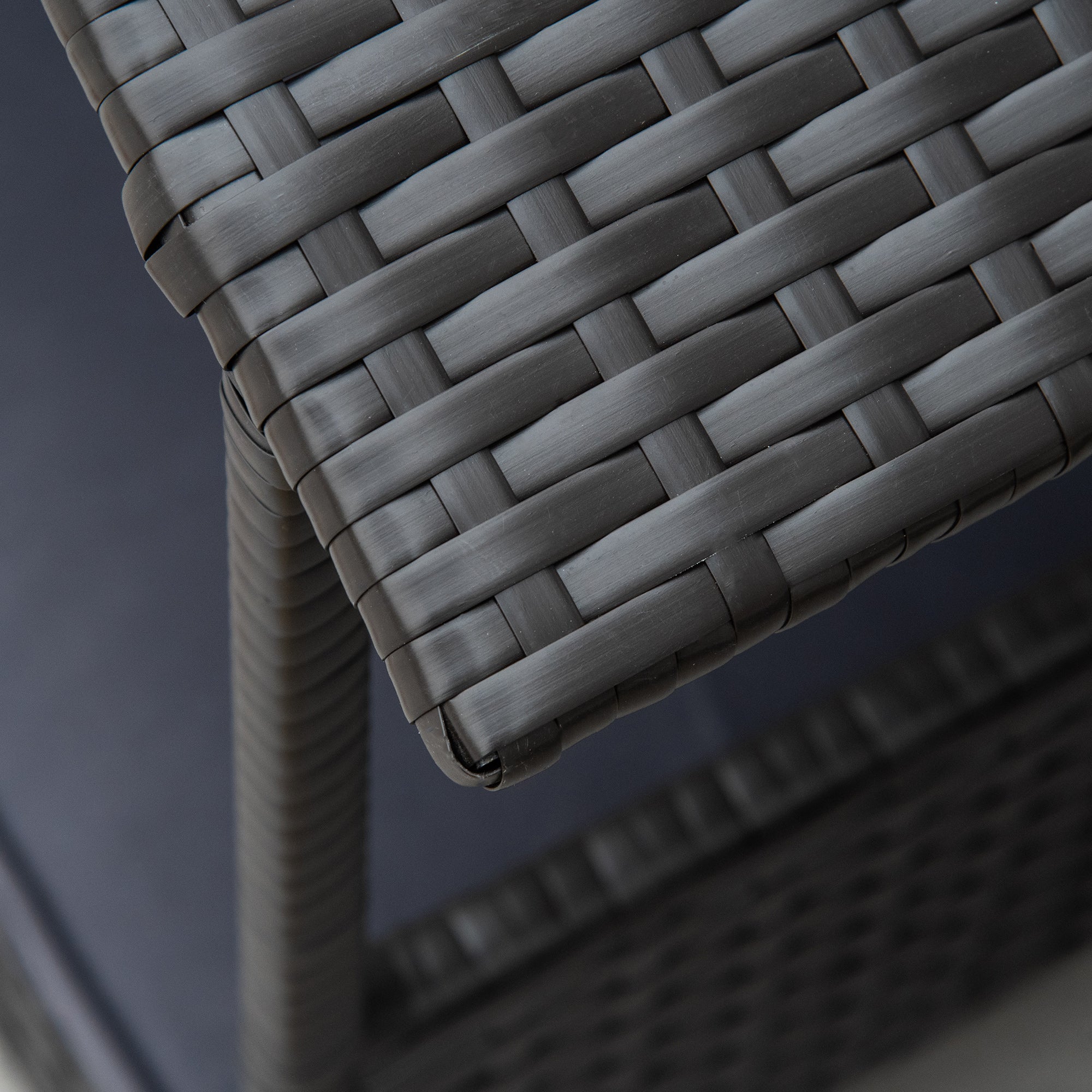 PawHut Wicker Dog Bed, Elevated Rattan Dog House with Removable Cushion and Canopy, for Small and Medium Dogs, 98 x 69 x 70cm - Grey - North Peak Garden Furniture