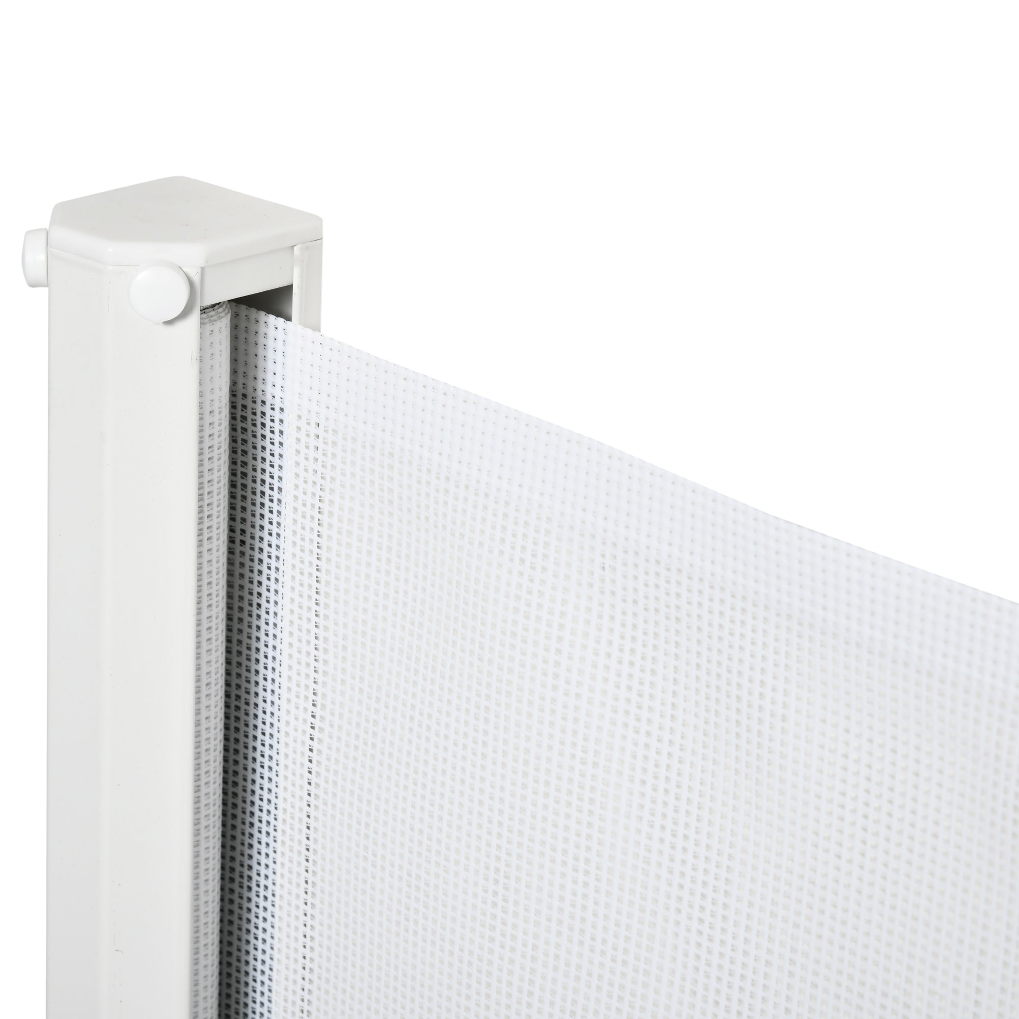 PawHut Retractable Stair Gate, Dog Pet Barrier, for Doorway, Staircase, Hallway - White - North Peak Garden Furniture