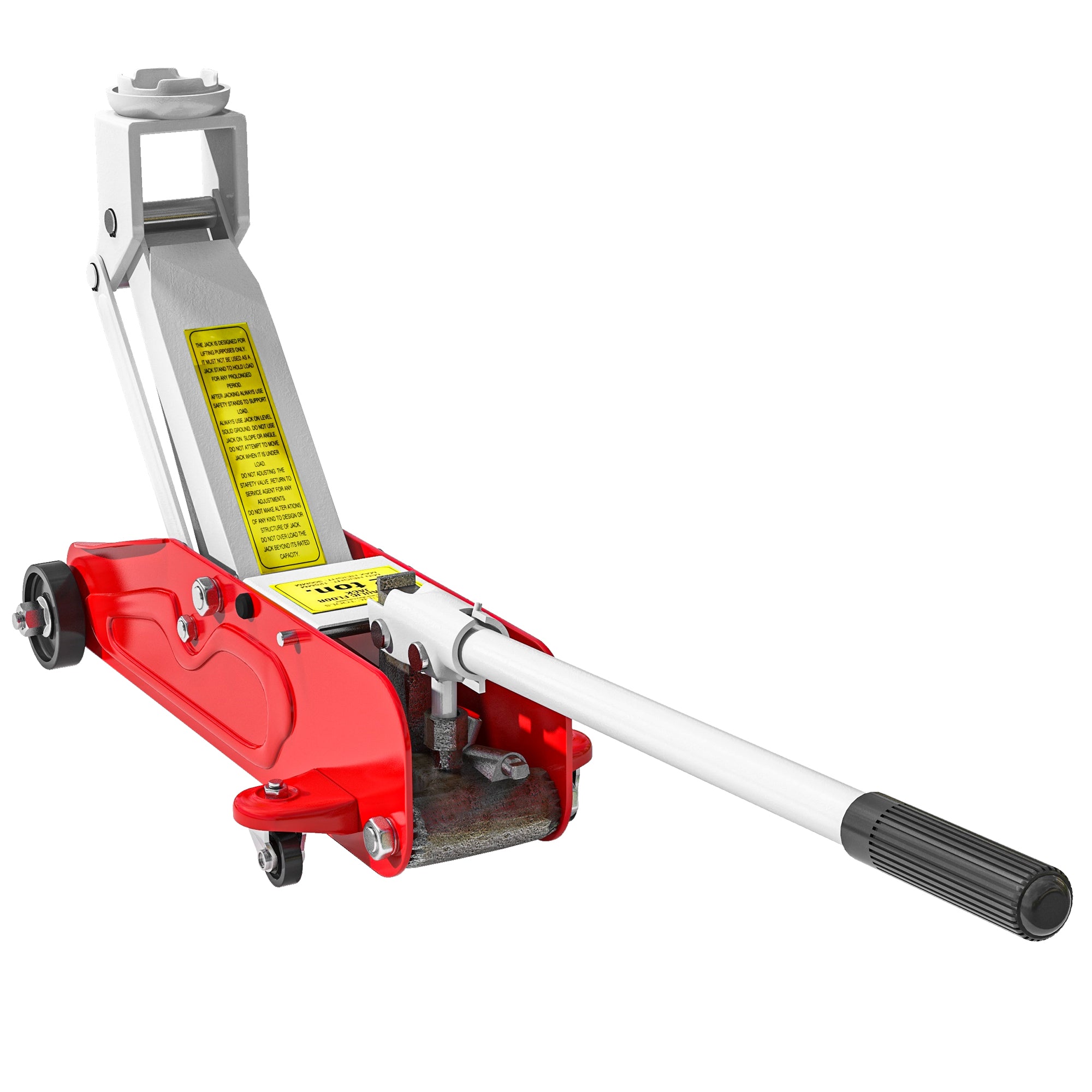 HOMCOM Low Profile Jack, 2 Ton Hydraulic Car Jack for Car Trailer Garage Tyre Repair, Red - North Peak Garden Furniture