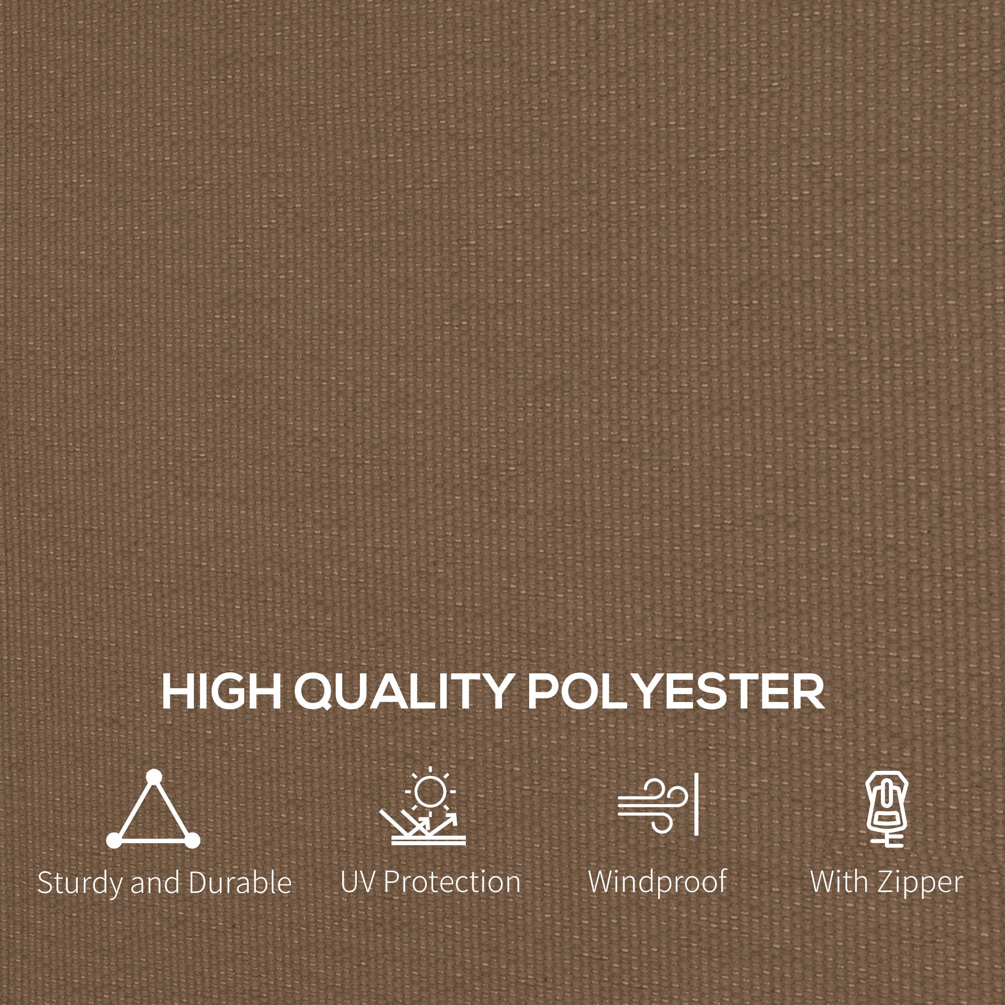 Outsunny Set of Four 3 x 4m Gazebo Replacement Walls - Dark Brown - North Peak Garden Furniture