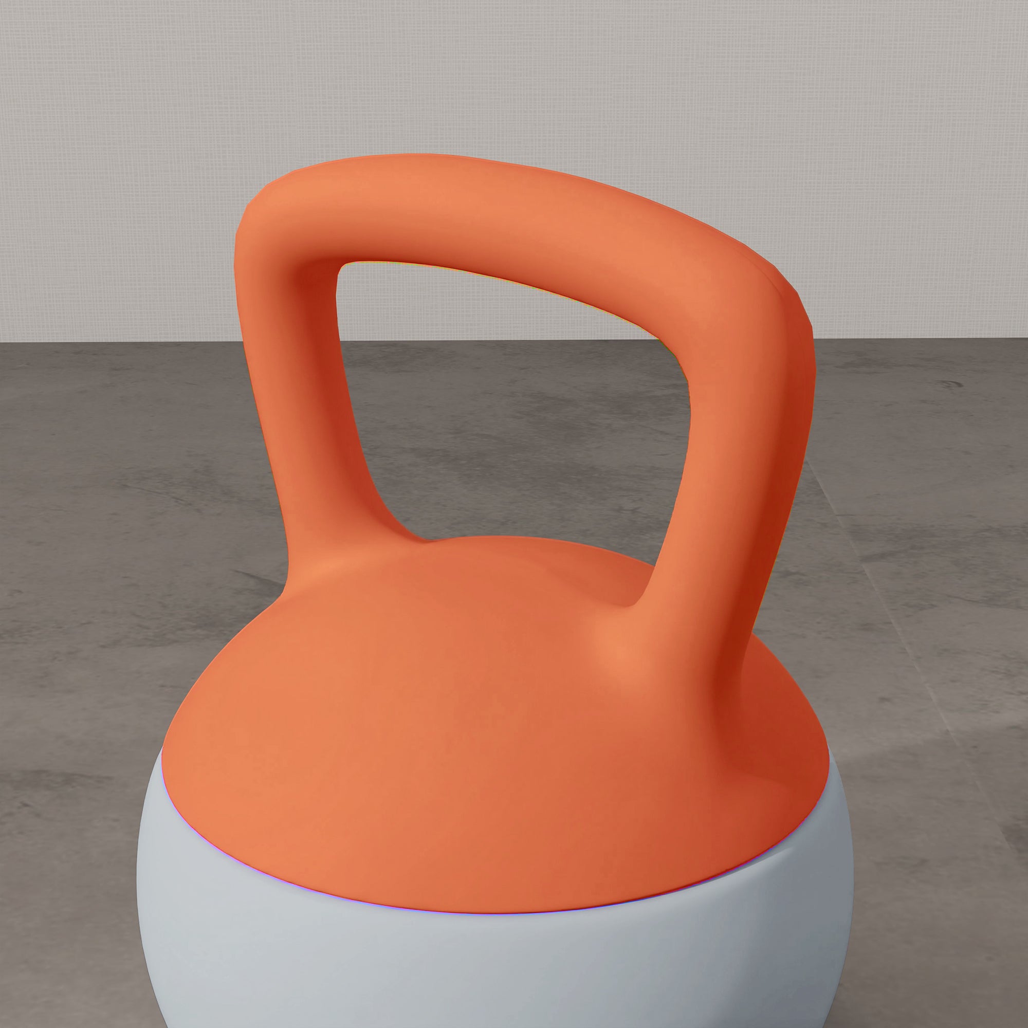 SPORTNOW Soft Kettlebell, 10kg Kettle Bell with Non-Slip Handle for Home Gym Weight Lifting and Strength Training, Orange and Grey - North Peak Garden Furniture