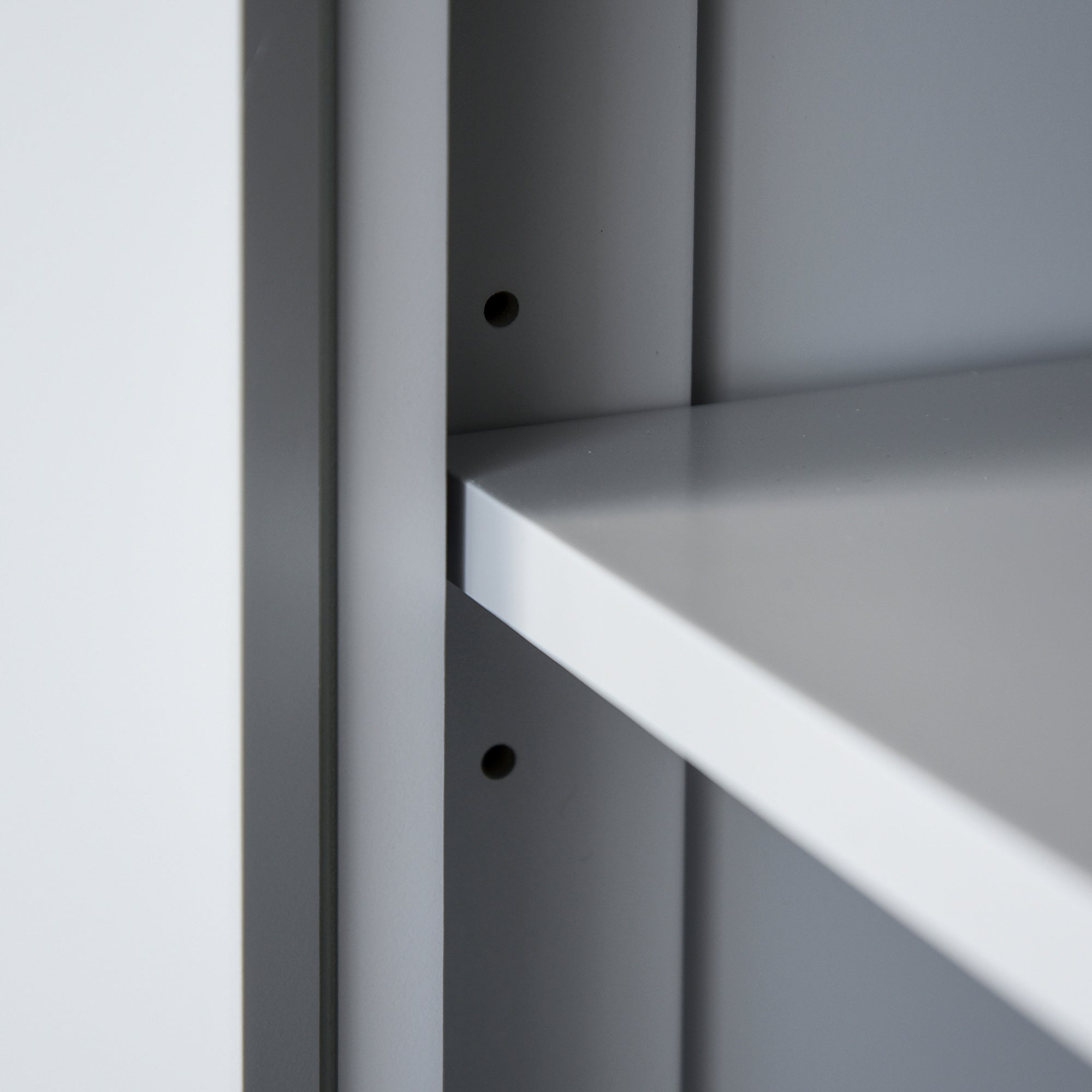 HOMCOM Multi-Storage Mid-Century Kitchen Cabinet - Grey