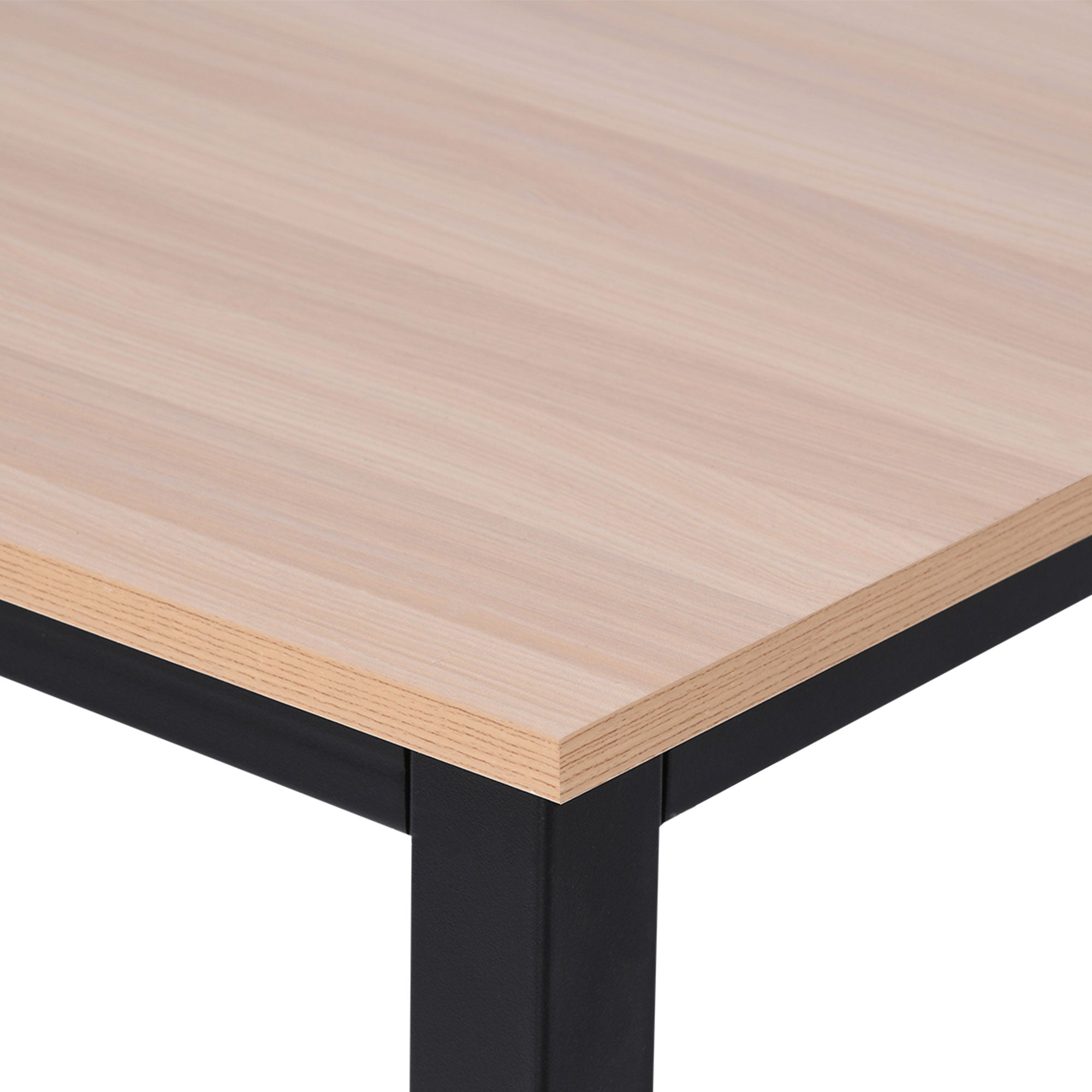 HOMCOM Computer Desk, Writing Table, 120 x 60 x 76cm Workstation for Home Office, Study with Metal Frame, Simple Assembly, Black - North Peak Garden Furniture