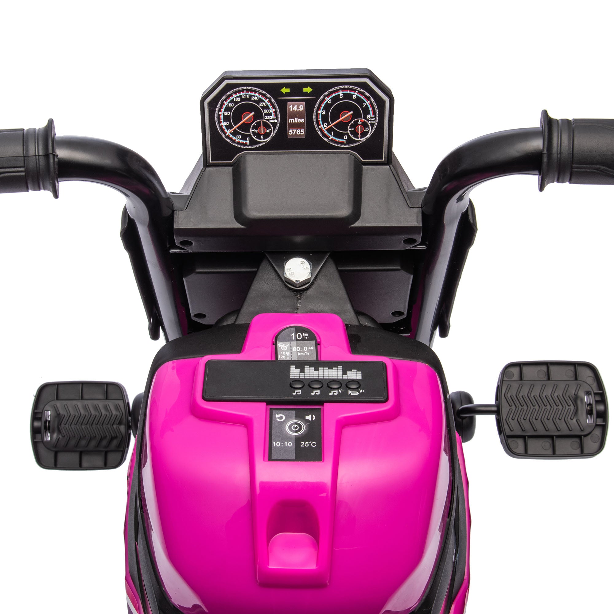 AIYAPLAY Motorcycle Design, 3 in 1 Toddler Trike, Sliding Car, Balance Bike with Headlight, Music, Horn, Pink - North Peak Garden Furniture