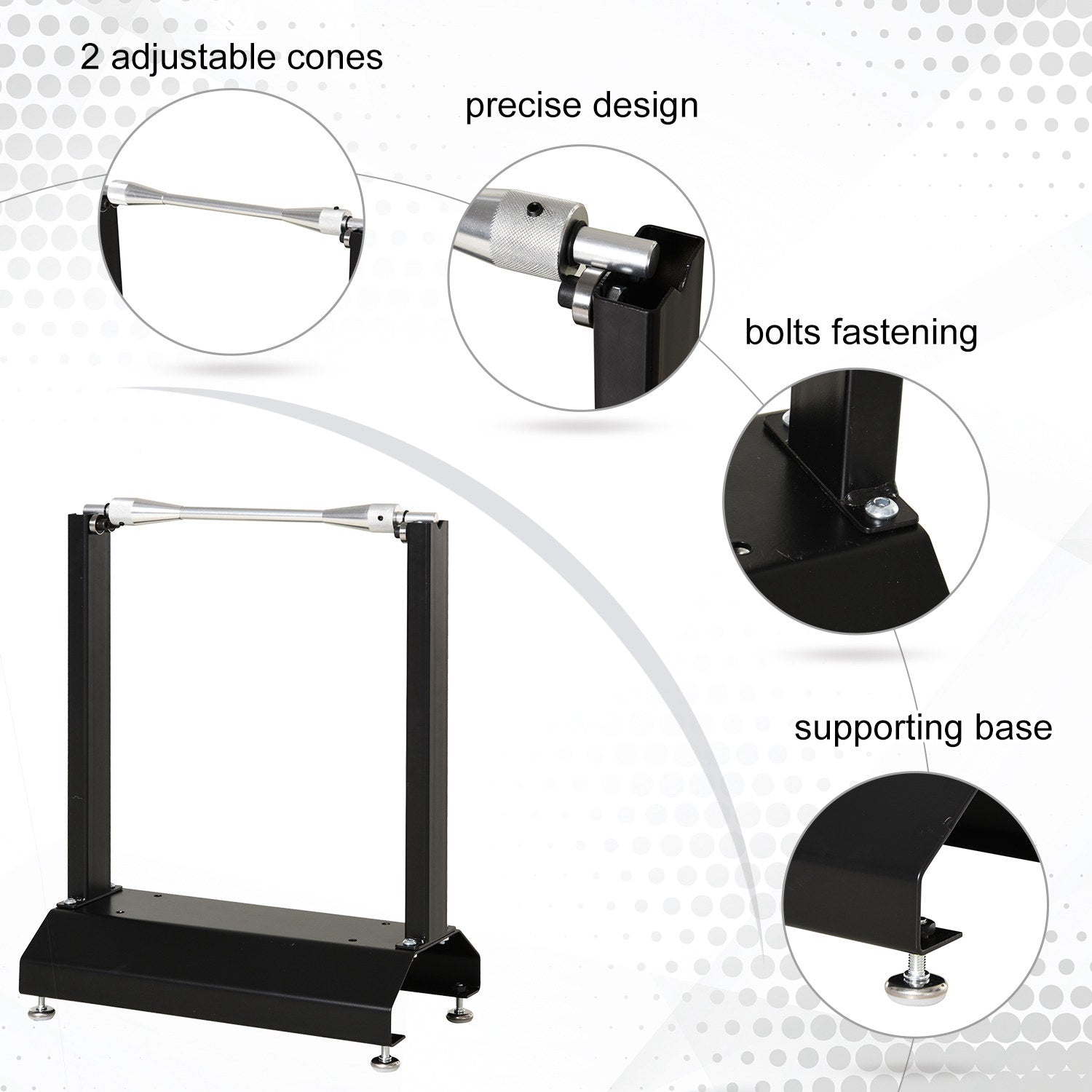 DURHAND Motorcycle Bicycle Wheel Lifting Balance Stand, Motorbike Portable Stand, Rotating Adjustment Wheel - North Peak Garden Furniture