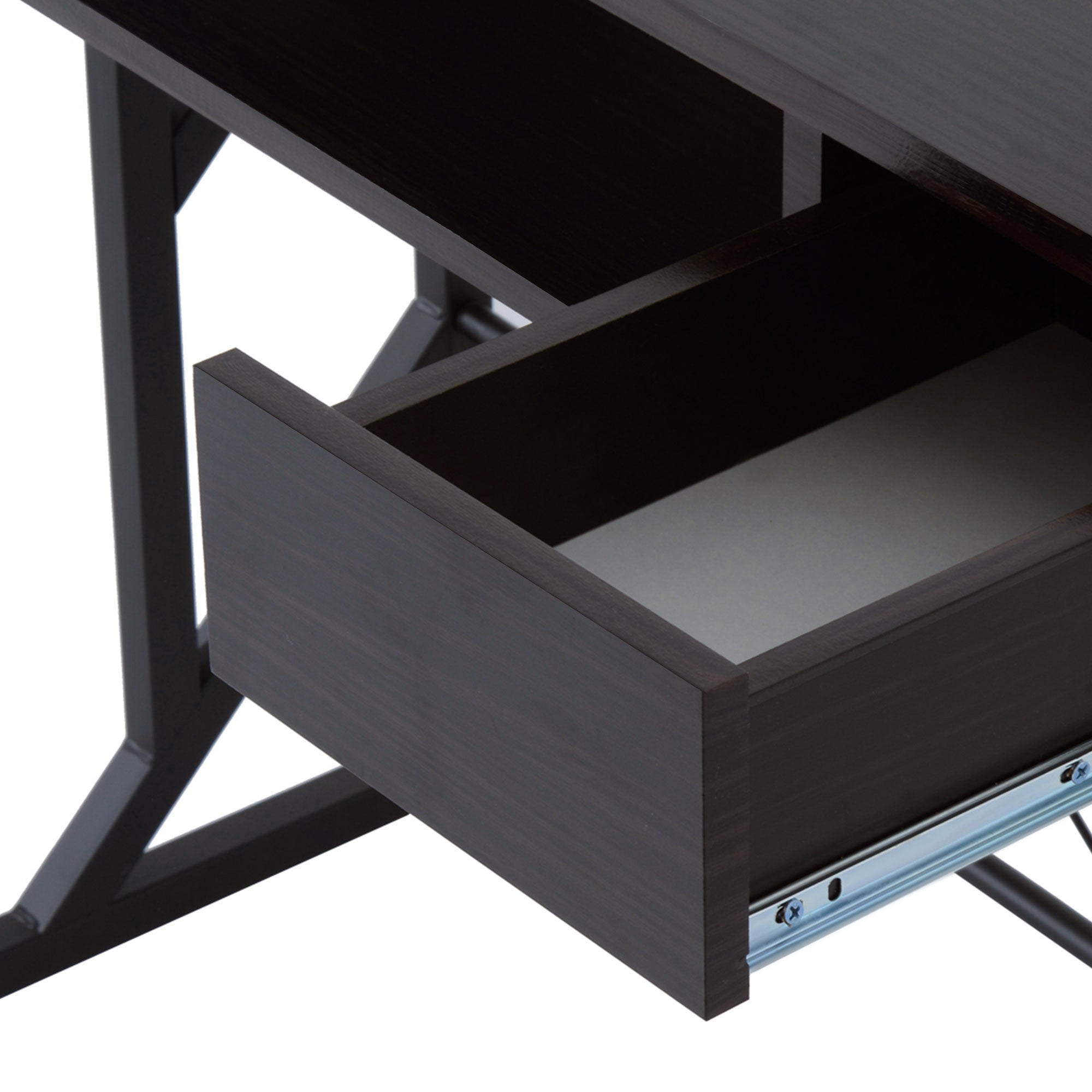 HOMCOM Computer Desk with Display Stand, Sliding Keyboard Tray Drawer and Host Box Shelf Home Office Workstation Dark Brown - North Peak Garden Furniture