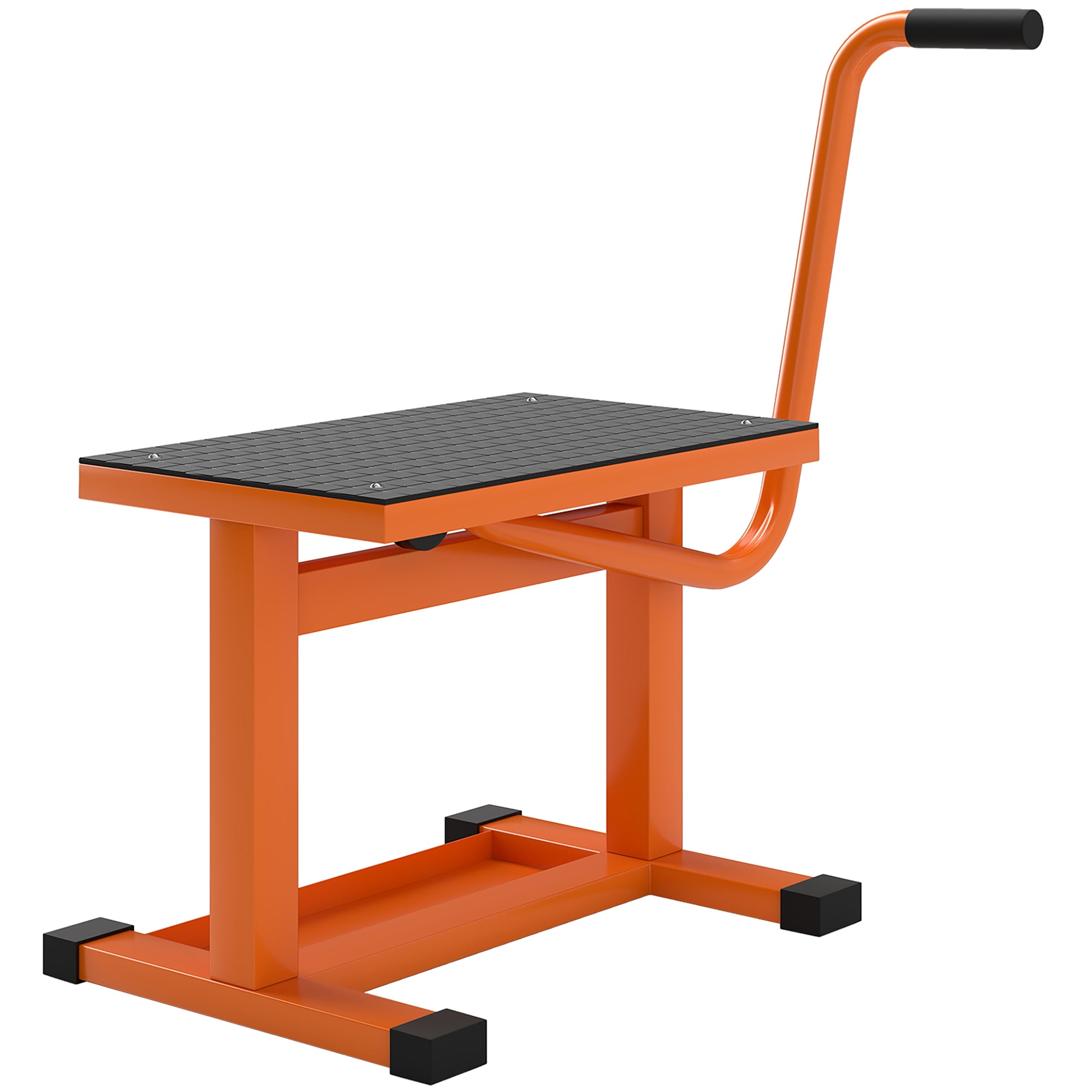 DURHAND Steel Motorbike Jack Lift, 27.5 / 39.5 H cm - Orange - North Peak Garden Furniture
