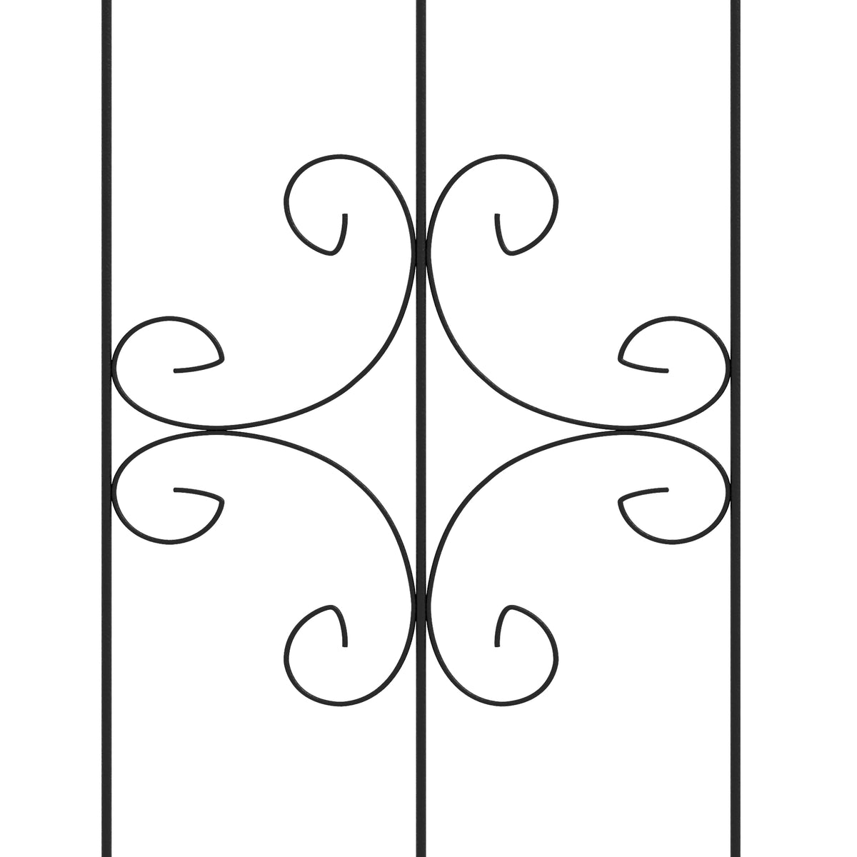 Outsunny Set of Four Spiral Anchor Garden Trellis Panels
