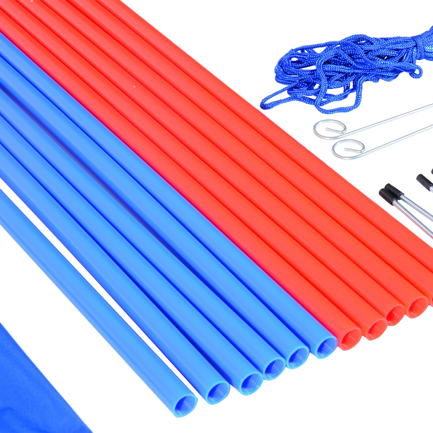 PawHut Pet Agility Training Equipment Dog Play Run Obedience Training Set Adjustable (Poles) - North Peak Garden Furniture