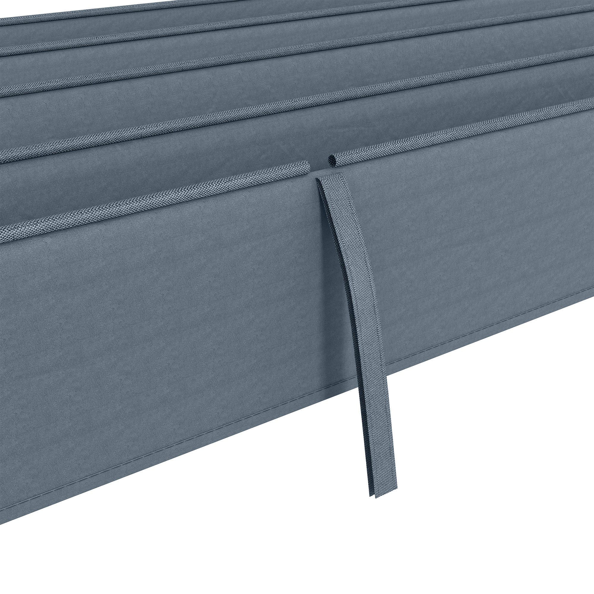 Outsunny Pergola Roof, Retractable Sun Shade Cover for 2.85 x 2m Pergola, UV30+ Protected, Dark Grey - North Peak Garden Furniture