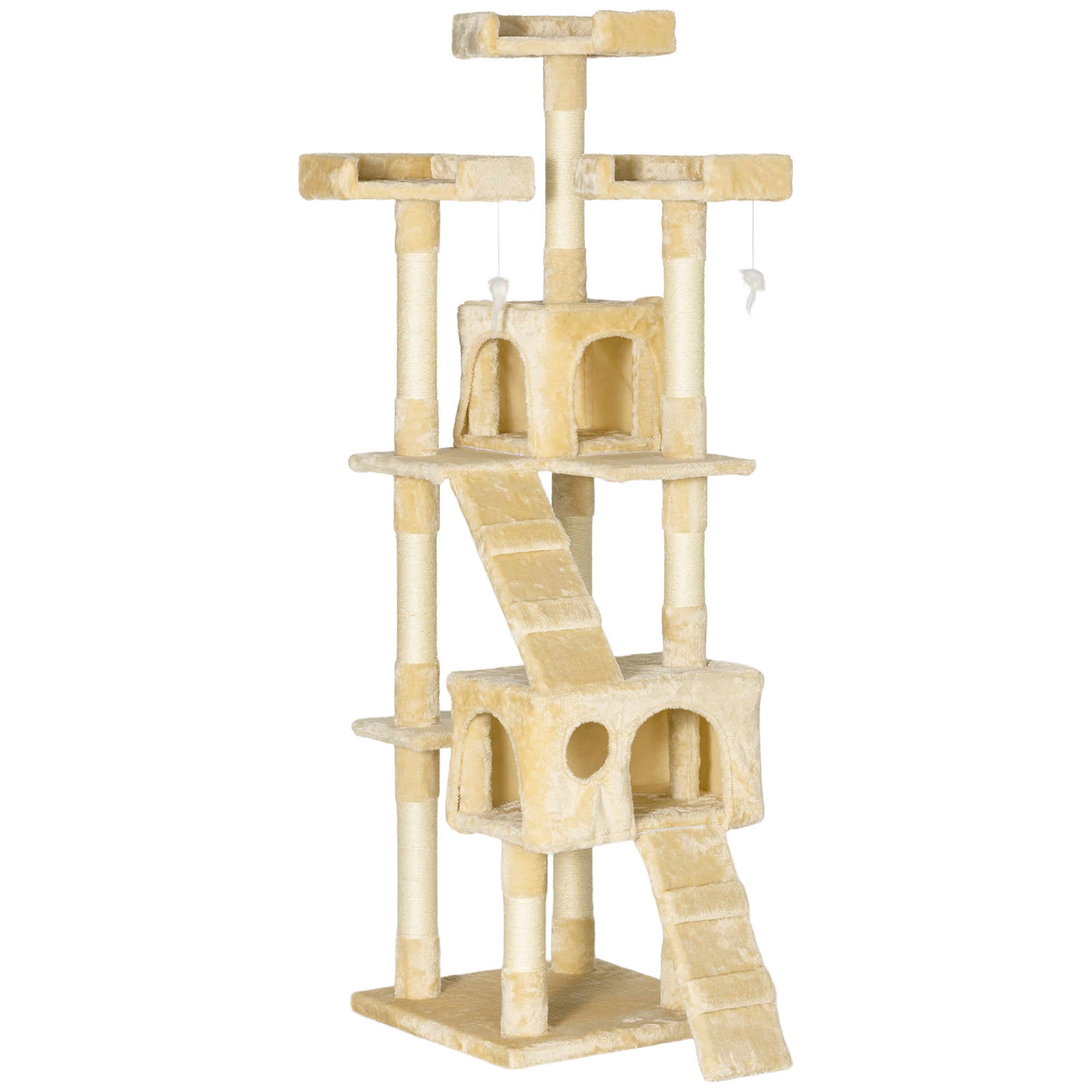 PawHut Cat Tree Scratching House, Activity Play Centre - North Peak Garden Furniture