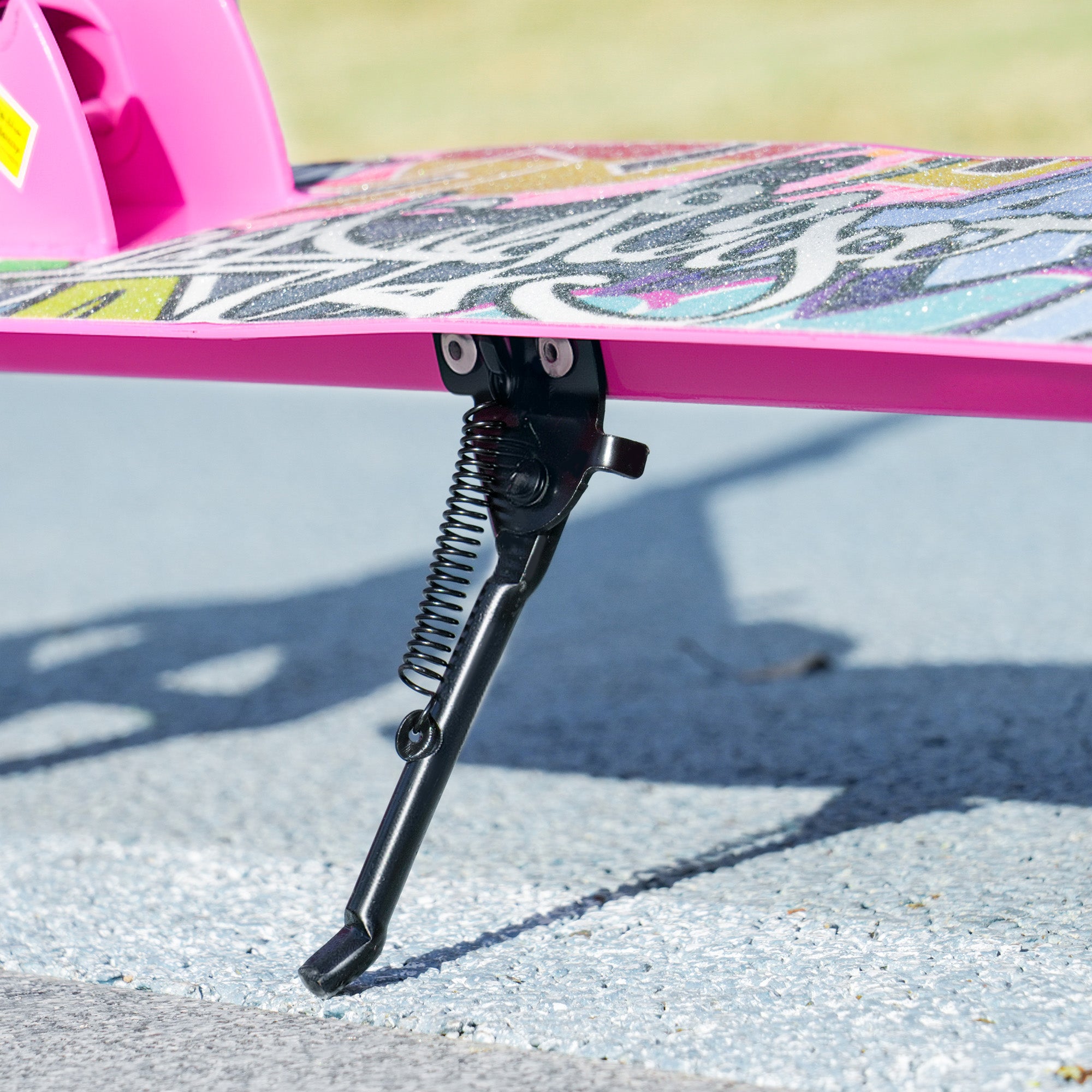 AIYAPLAY Foldable Kids Scooter with Adjustable Handlebar, 200mm Big Wheel, Rear Fender Brake, Gift for Ages 6-12 Years, Pink - North Peak Garden Furniture