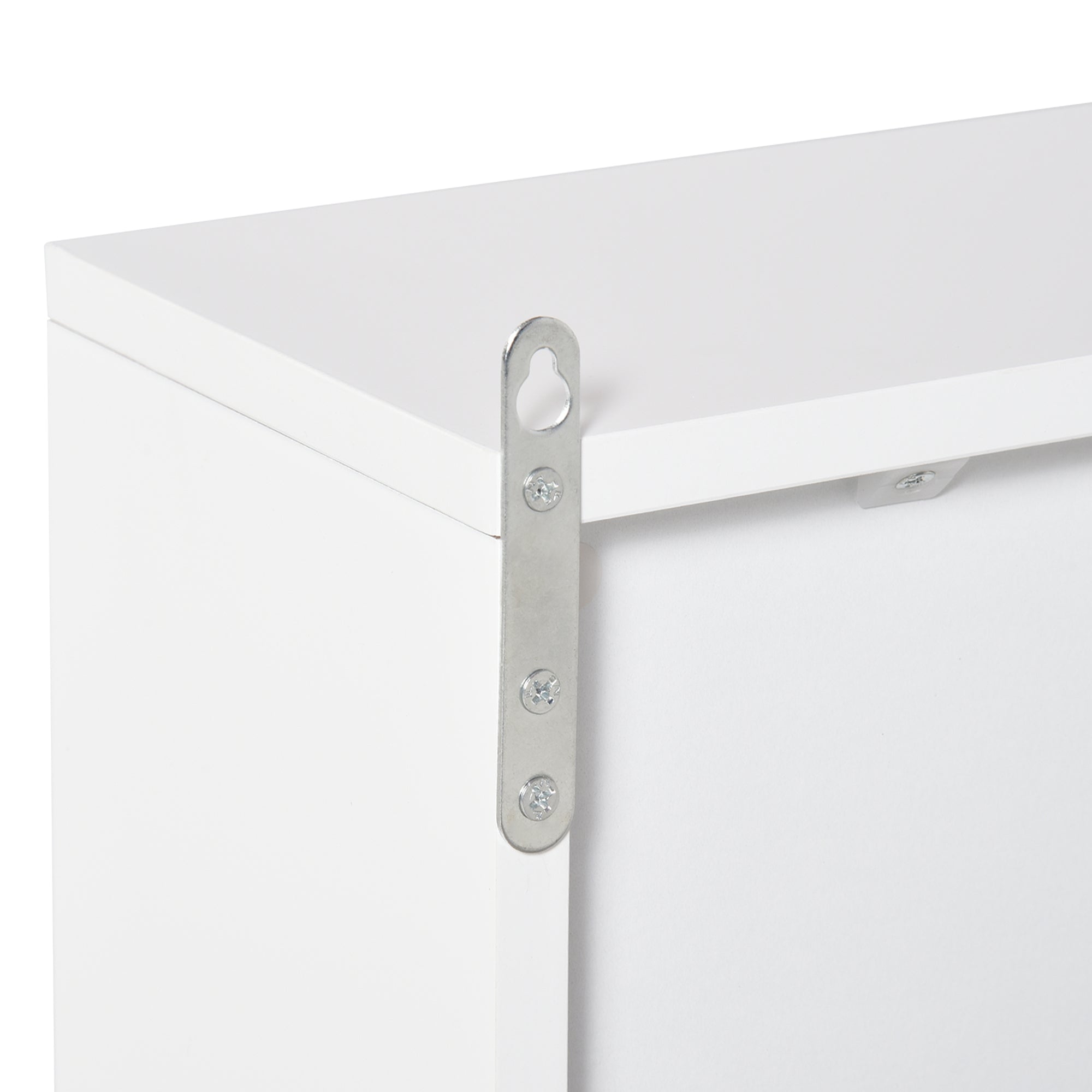 HOMCOM Bathroom Mirror Cabinet Wall Mounted Storage Shelf Bathroom Cupboard Double Door, White - North Peak Garden Furniture