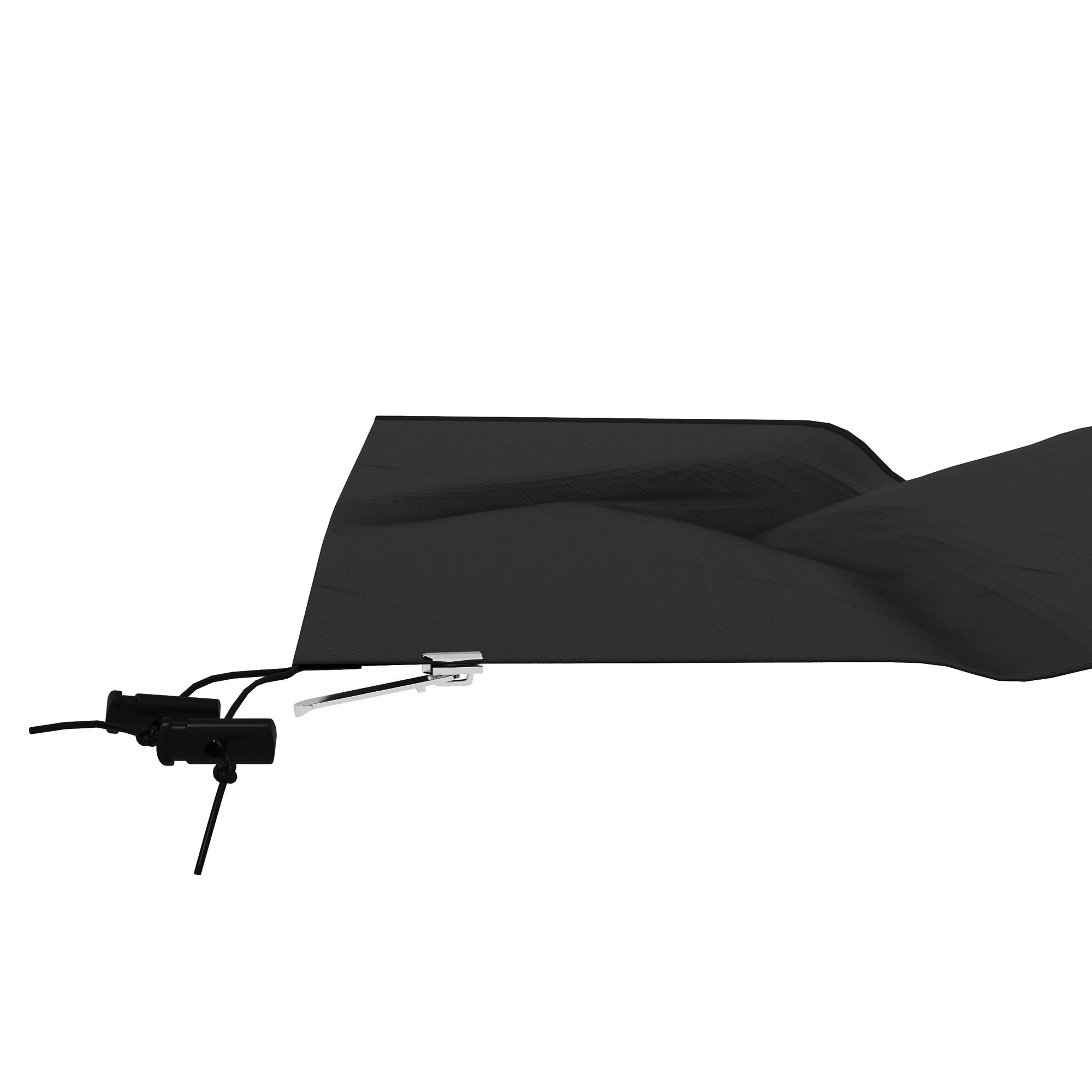 Outsunny Parasol Cover, Cantilever Umbrella Cover, Banana Umbrella Cover with Zipper for Outdoor Garden, Patio, Black - North Peak Garden Furniture