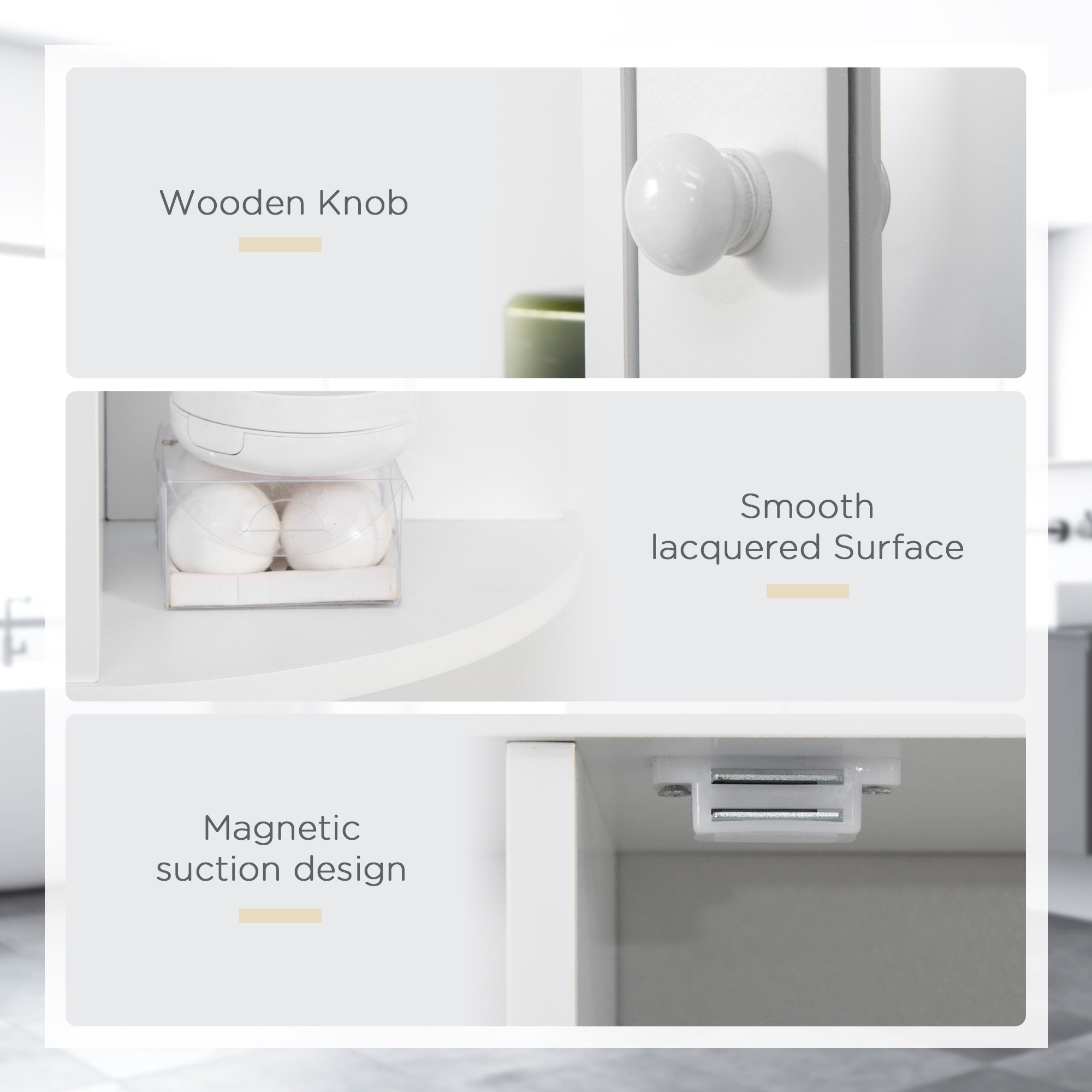 HOMCOM Wall Mounted Bathroom Cabinet with Mirror Single Door Storage Organizer 2-tier Inner Shelves White - North Peak Garden Furniture