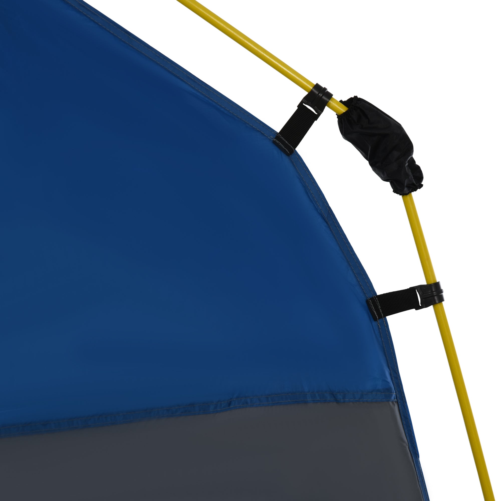 Outsunny 4 Person Automatic Camping Tent, Outdoor Pop Up Tent, Portable Backpacking Dome Shelter, Grey - North Peak Garden Furniture
