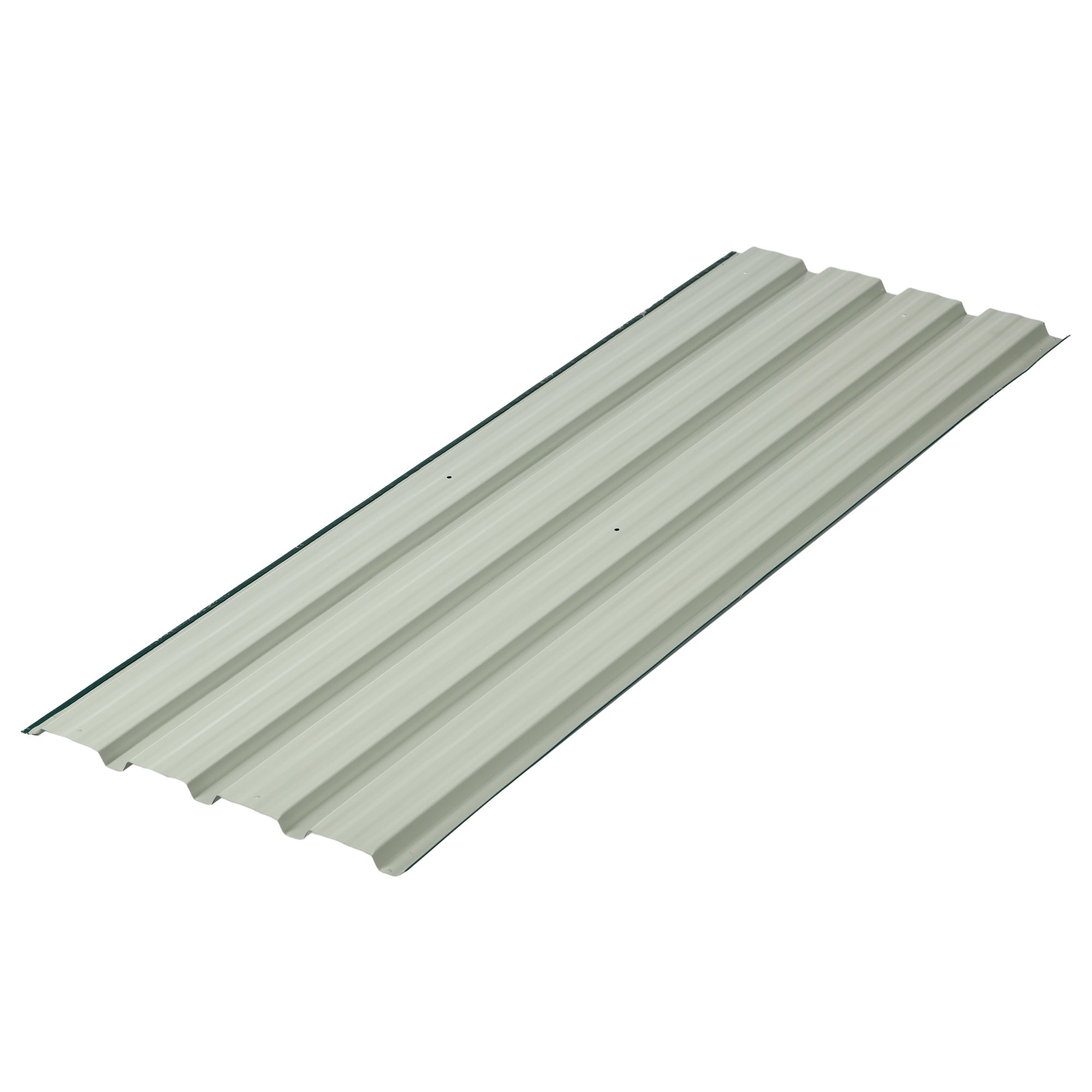 Outsunny Corrugated Roofing Sheets, Pack of 24, Galvanised Metal Roofing Sheets for Greenhouse, Garage, Storage Shed, Carport, 129 x 45cm, Green - North Peak Garden Furniture