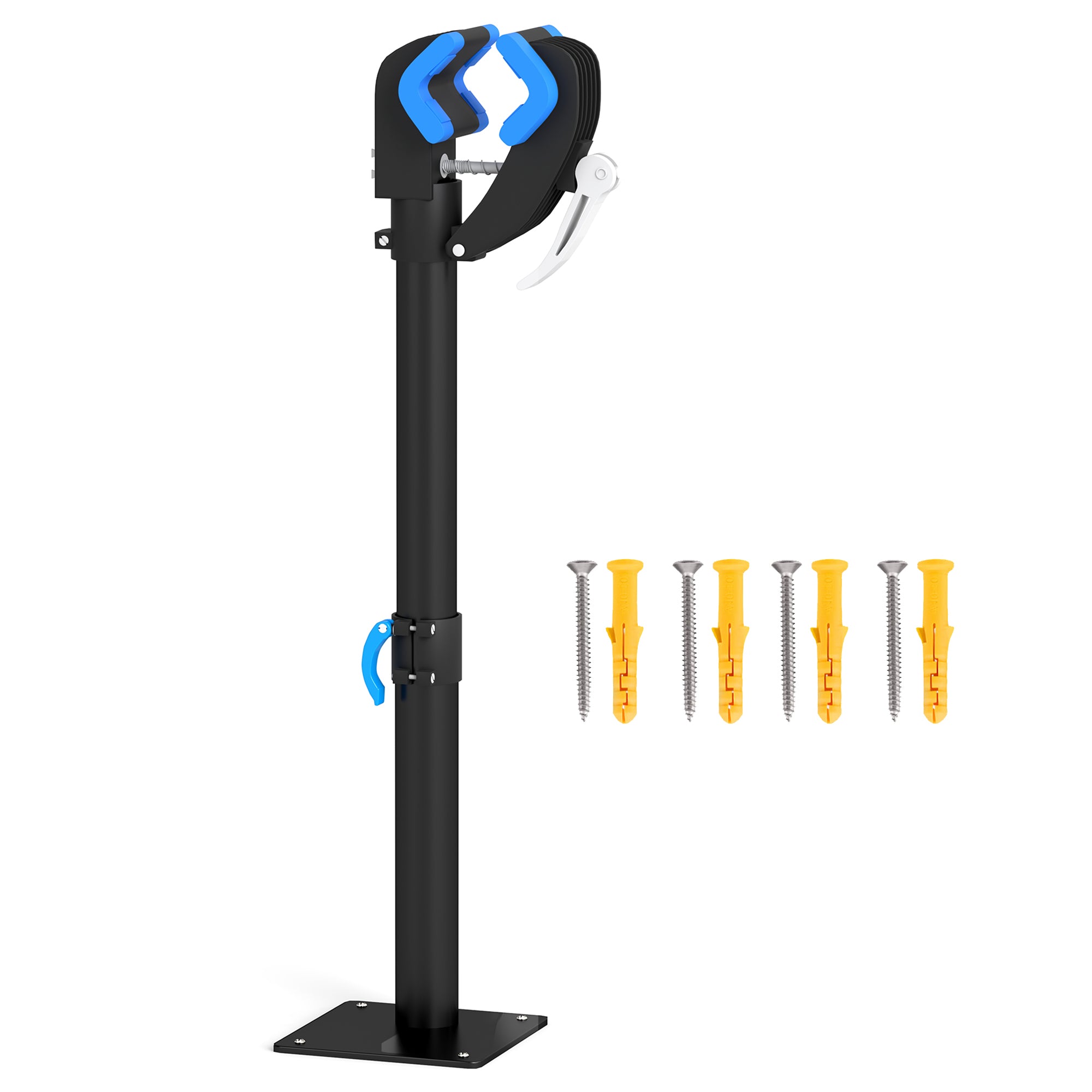 HOMCOM Bike Repair Stand, Wall Mount Bicycle Repair Rack with Adjustable Clamp, Bicycle Maintenance Rack for Road Mountain Bike, Bike Workstand for Home Garage or Workshop - North Peak Garden Furniture