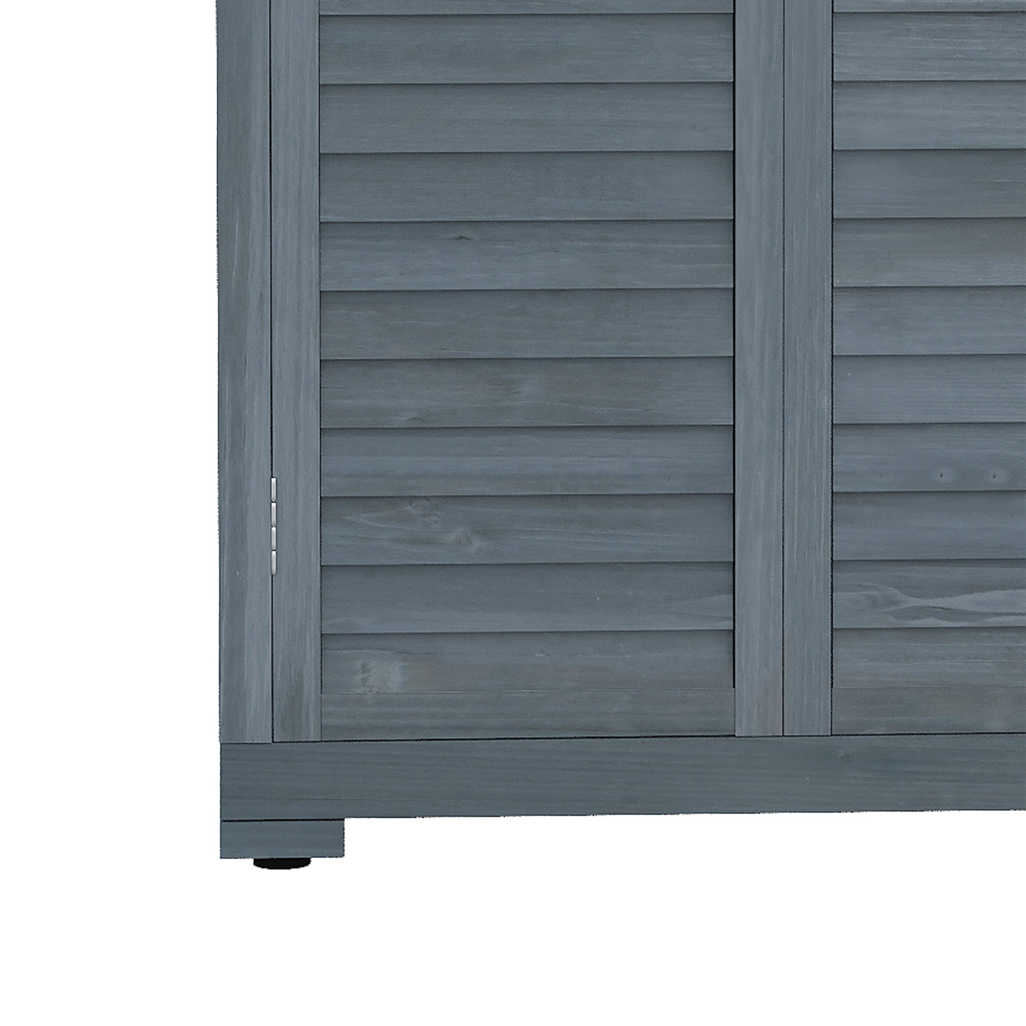 Outsunny 39.5 x 79cm Fir Wood Garden Shed - Grey - North Peak Garden Furniture