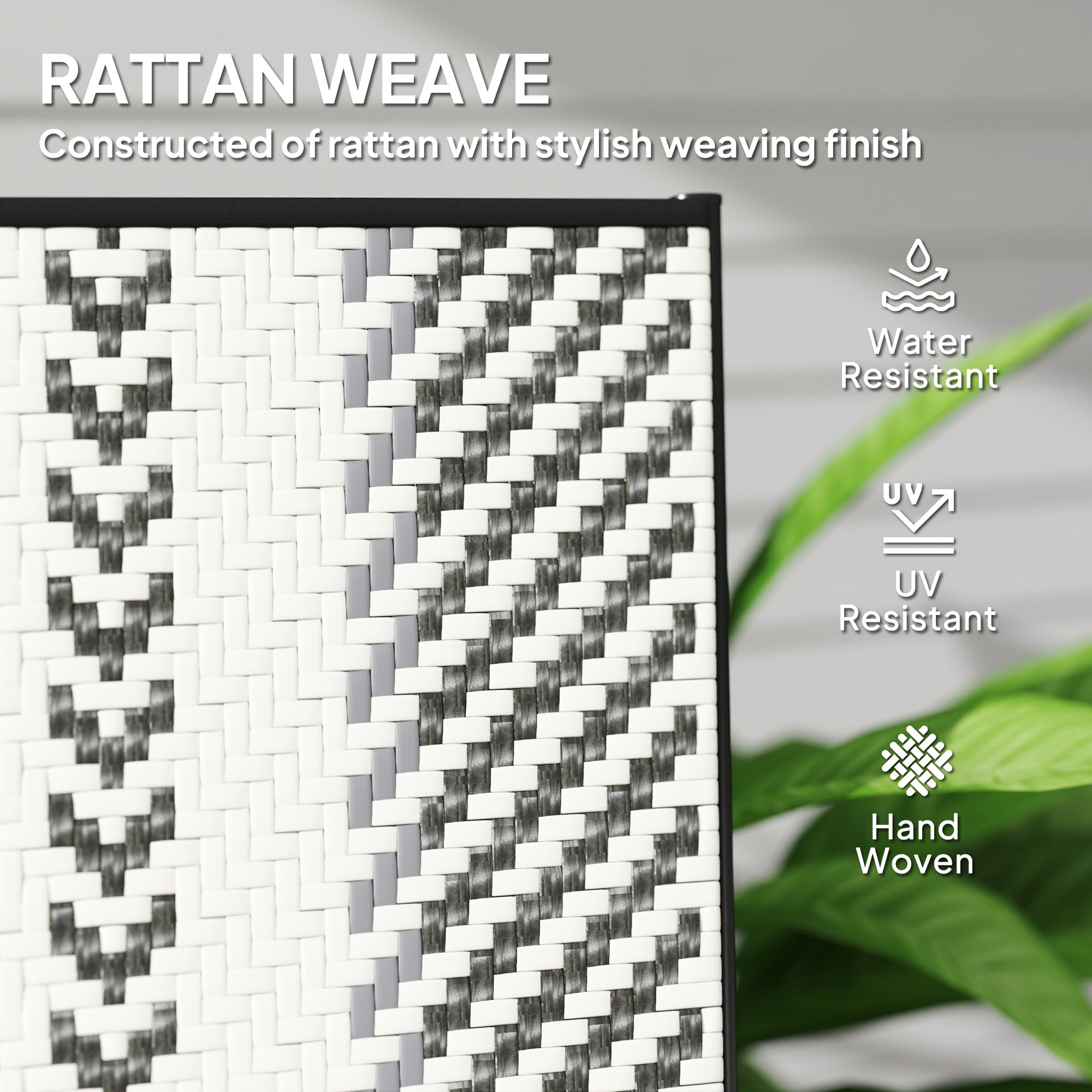 Outsunny Rattan Reclining Garden Chairs - Grey - North Peak Garden Furniture