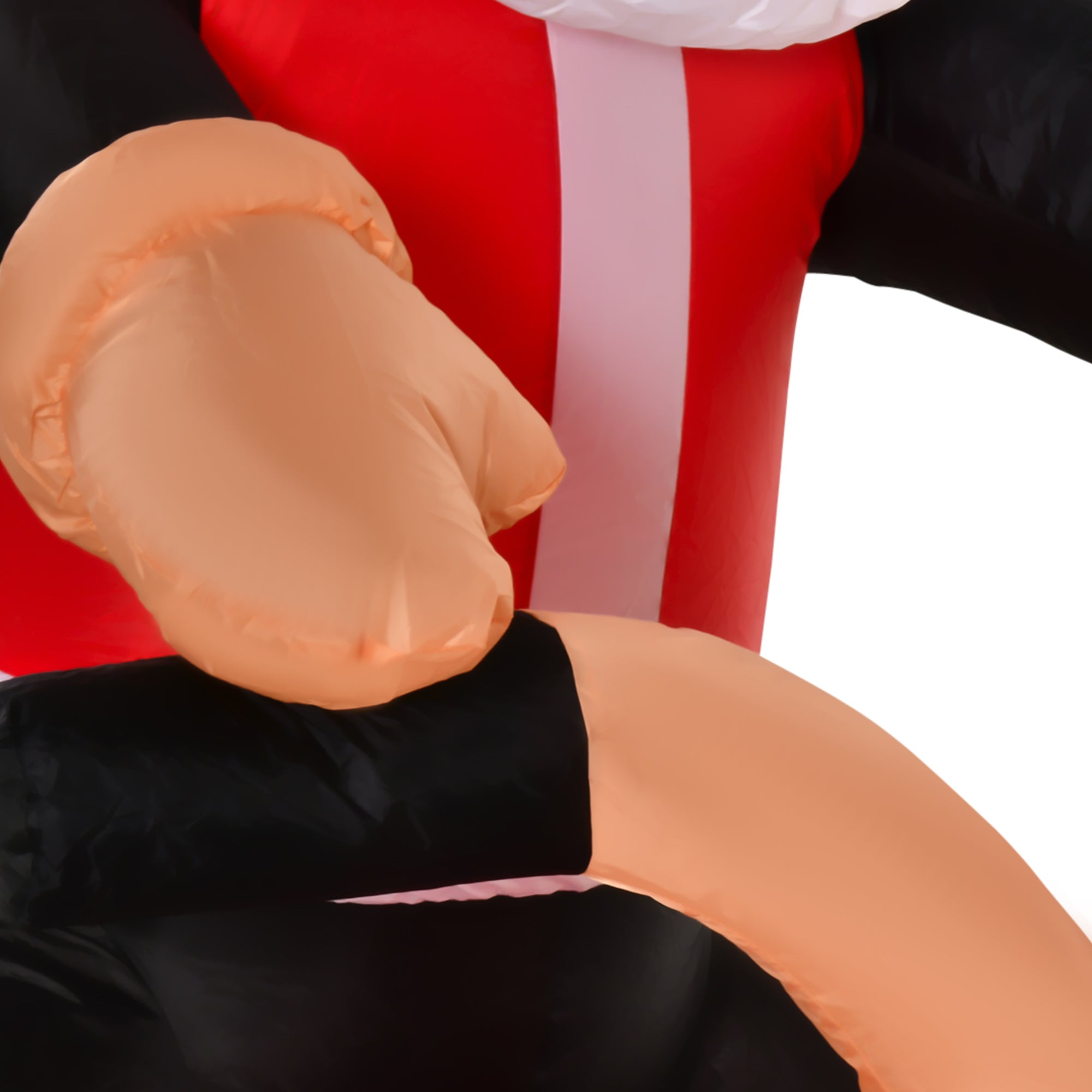 HOMCOM 5.5ft Christmas Inflatable Santa Claus Riding a Motorcycle Blow Up Decoration Xmas Décor for Garden - North Peak Garden Furniture