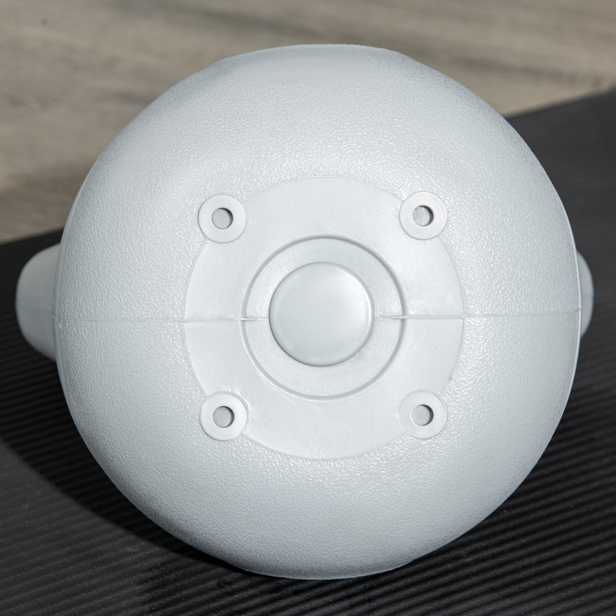 SPORTNOW Kettlebell, 10kg Kettle Bells with Handle for Home Gym Weight Lifting and Strength Training, Light Blue and Grey - North Peak Garden Furniture