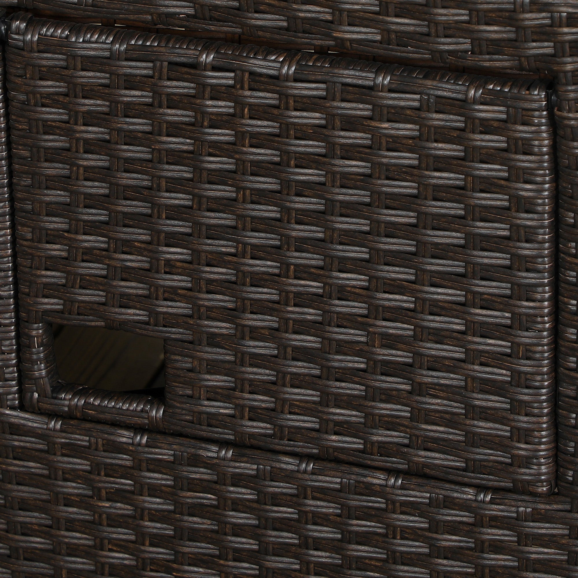 Outsunny Outdoor Recliner Chair with Adjustable Backrest and Footrest, Cushion, Side Tray, Khaki/Brown