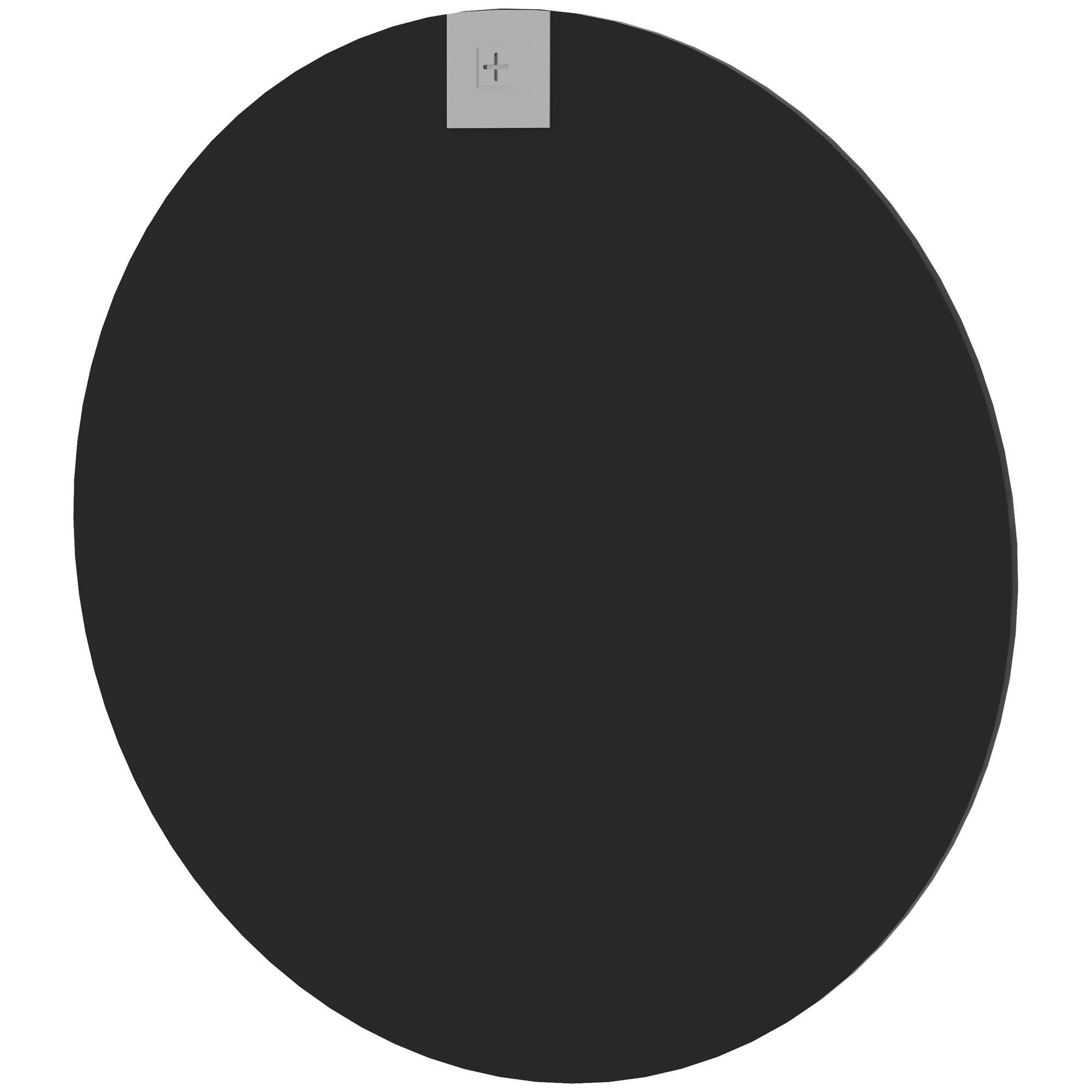 HOMCOM 61cm Decorative Wall Mirror for Bedroom Living Room, Modern Round Bathroom Mirror for Home Decor, Black - North Peak Garden Furniture