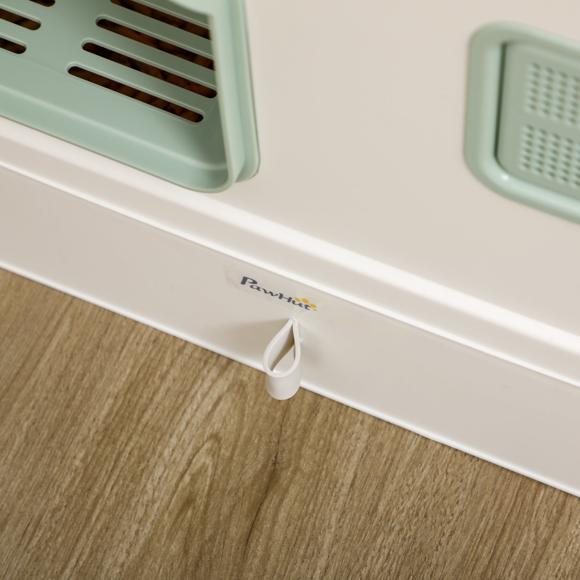 PawHut Cat Litter Box, Hooded Cat Litter Tray, with Drawer Pan, Scoop, Deodorants - North Peak Garden Furniture