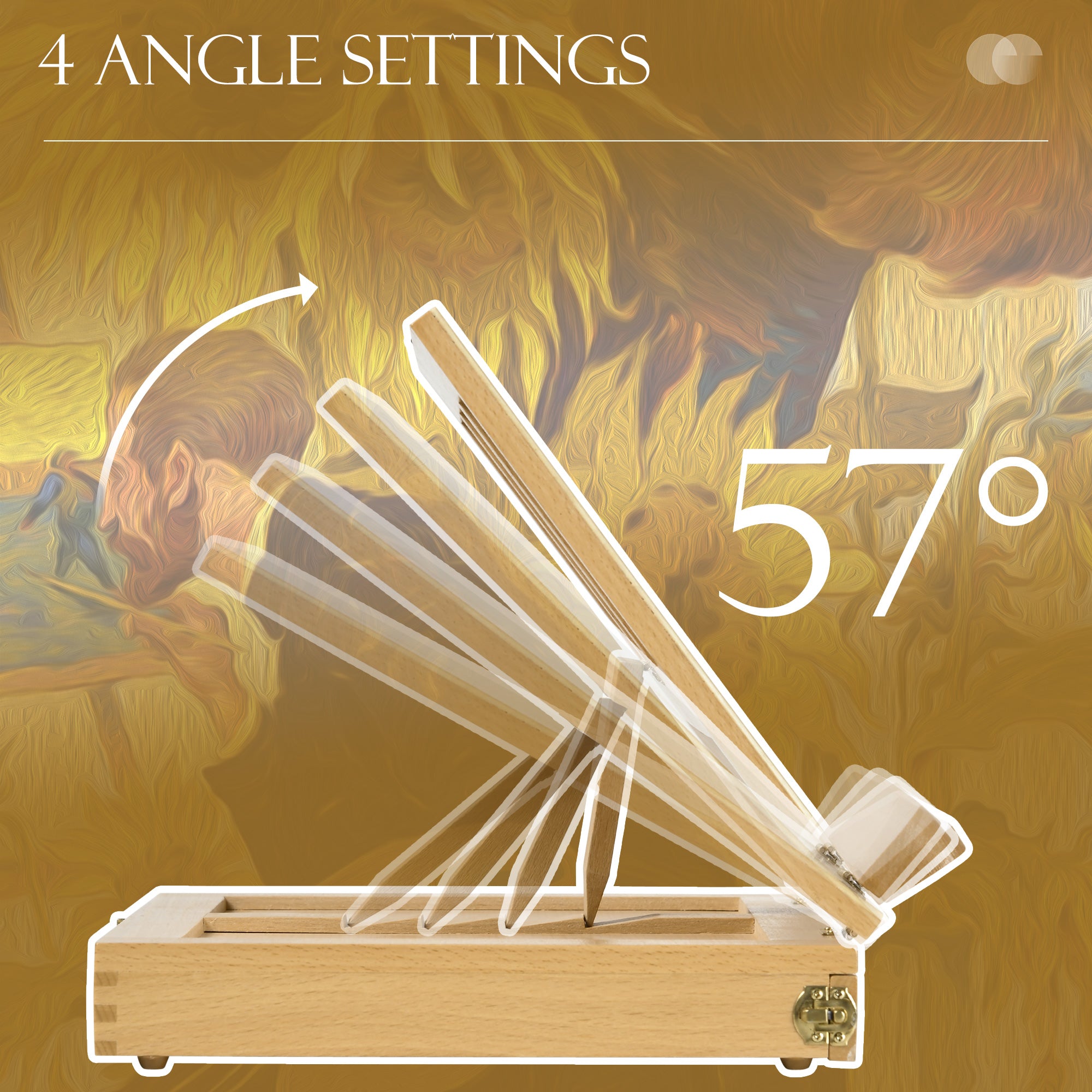 Vinsetto Wooden Table Easel Box, Adjustable Beechwood Table Box Easel with Storage Drawer, Portable Folding Artist Drawing & Sketching Board for Adults, Beginners, Artists Painting - North Peak Garden Furniture