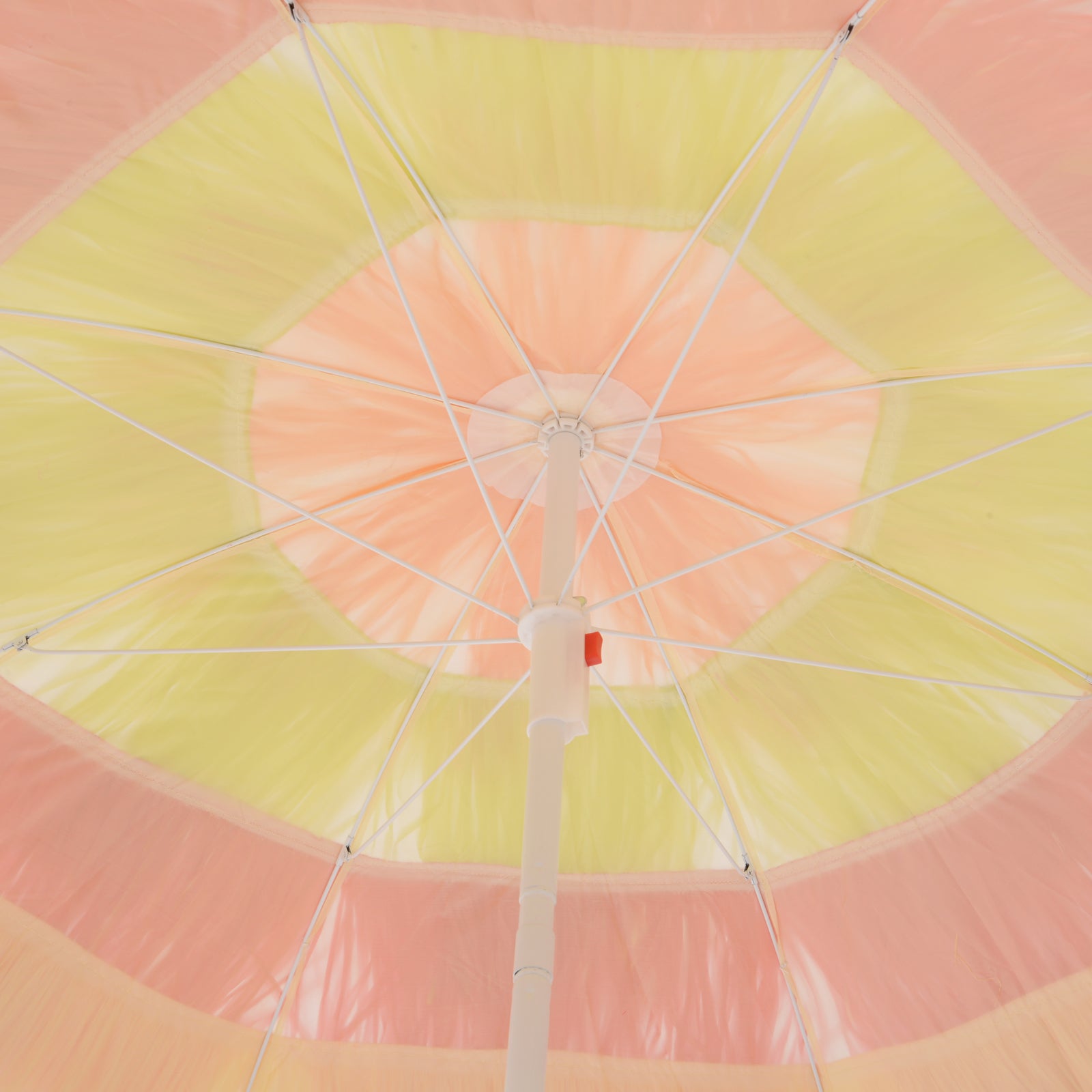 Outsunny Portable Beach Umbrella: Foldable Rainbow Parasol for Hawaiian-Style Sun Protection