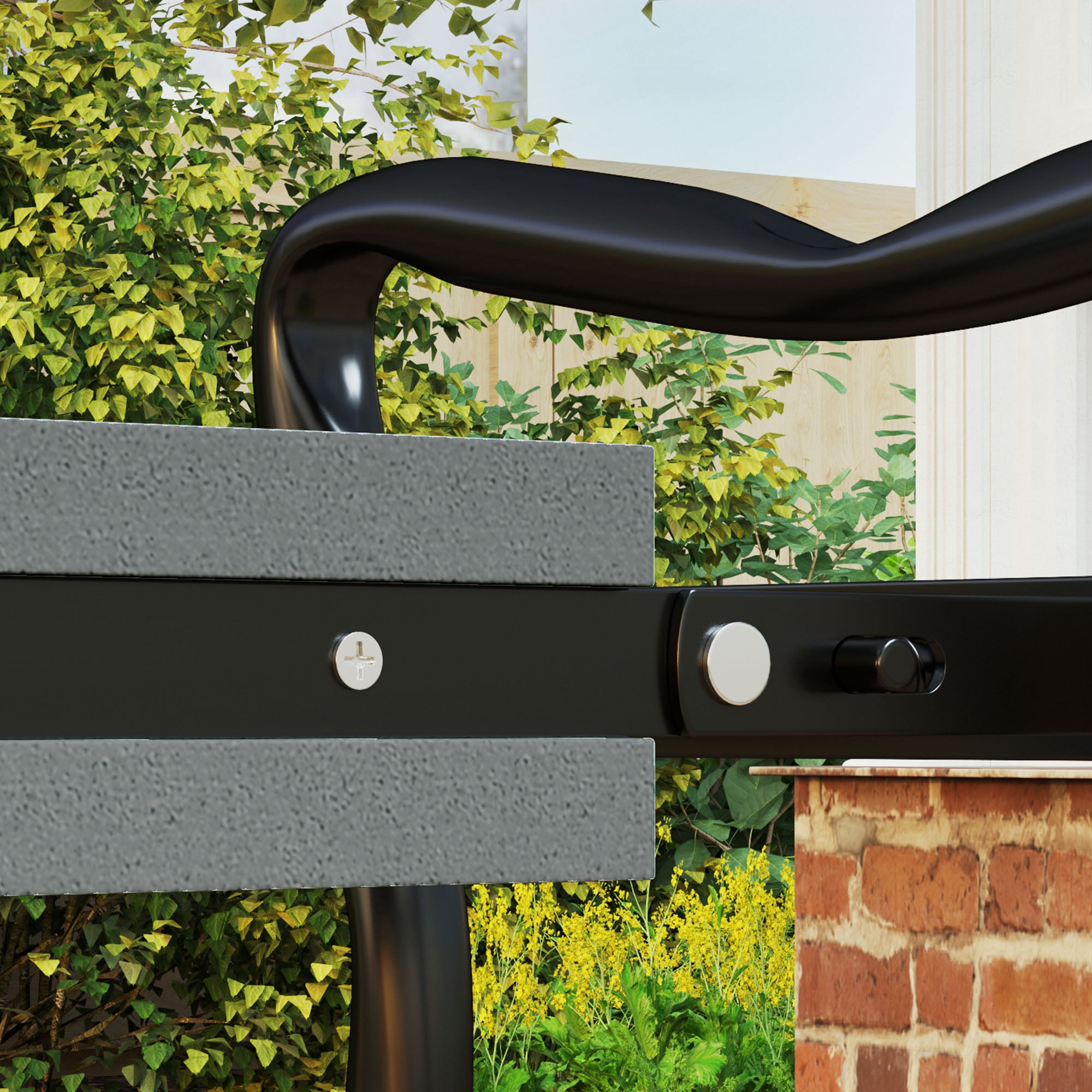 Outsunny 2 In 1 Garden Kneeler Seat Kneeling Pad Support Bench Foldable Knee Protector, Grey - North Peak Garden Furniture