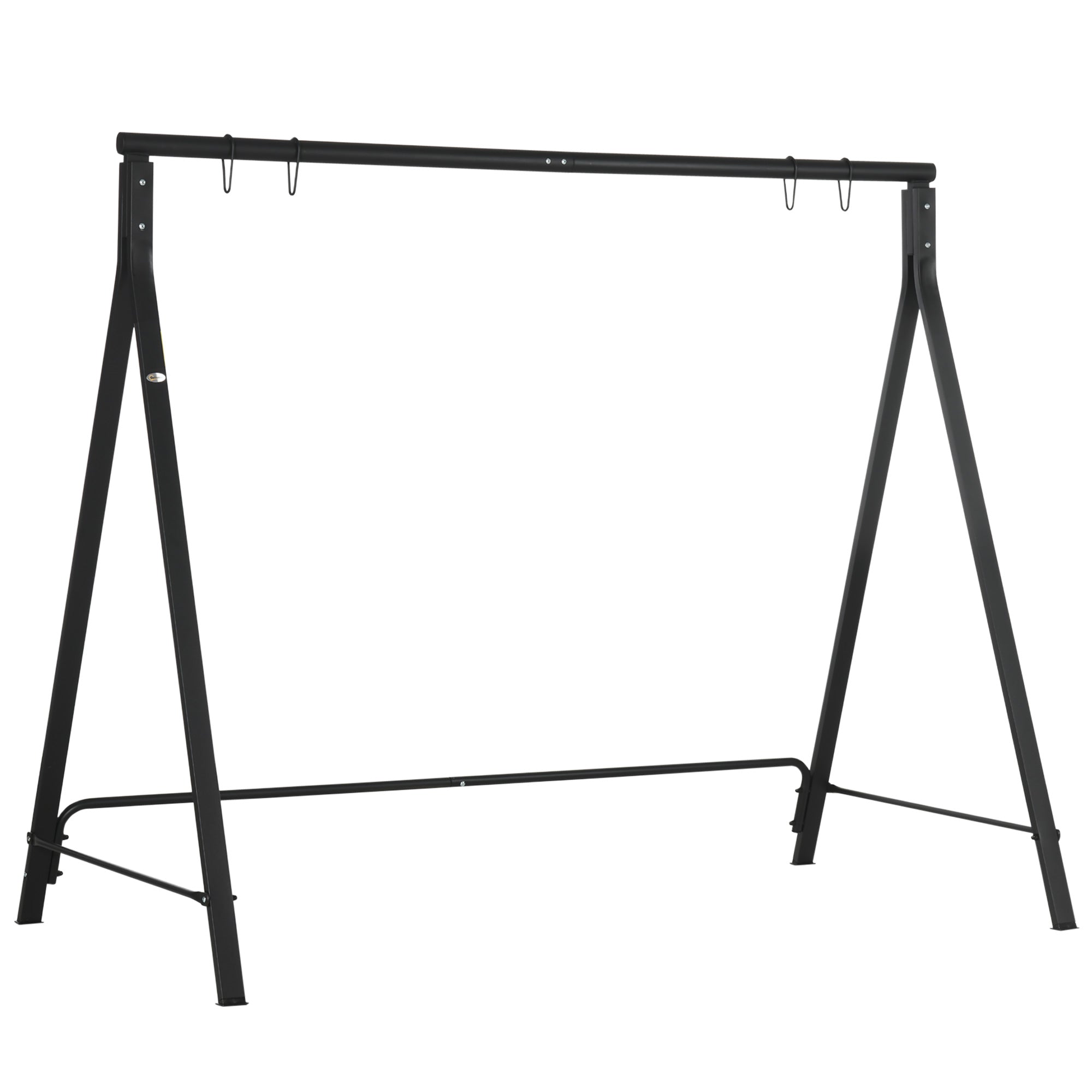 Outsunny Steel Frame Multi-Swing Seat Frame - Black