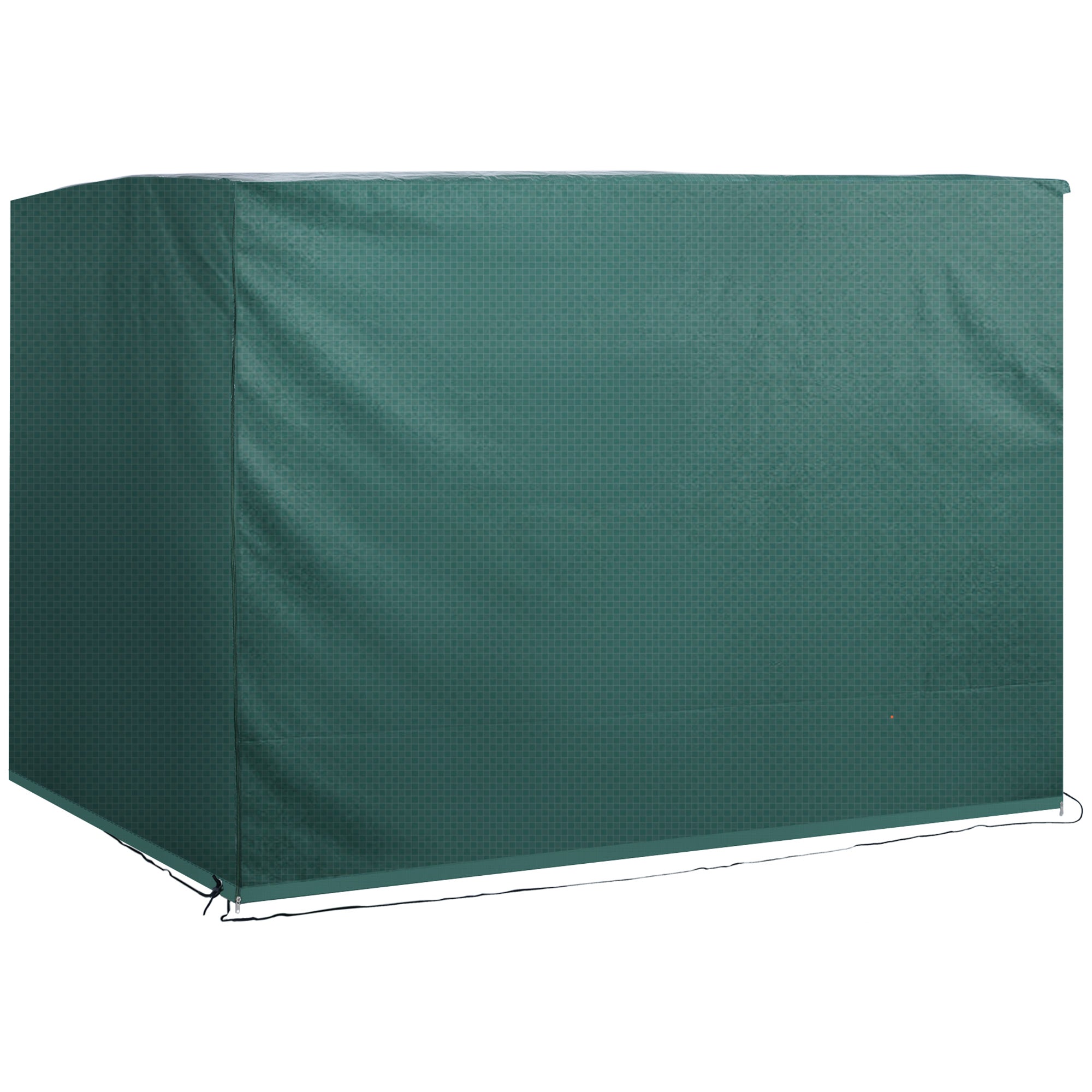 Outsunny Patio 3 Seater Swing Chair Bench Cover Outdoor Garden Furniture Rain Protection Cover Protector Waterproof Anti-UV, 215L x 155W x 150Hcm, Dark Green - North Peak Garden Furniture