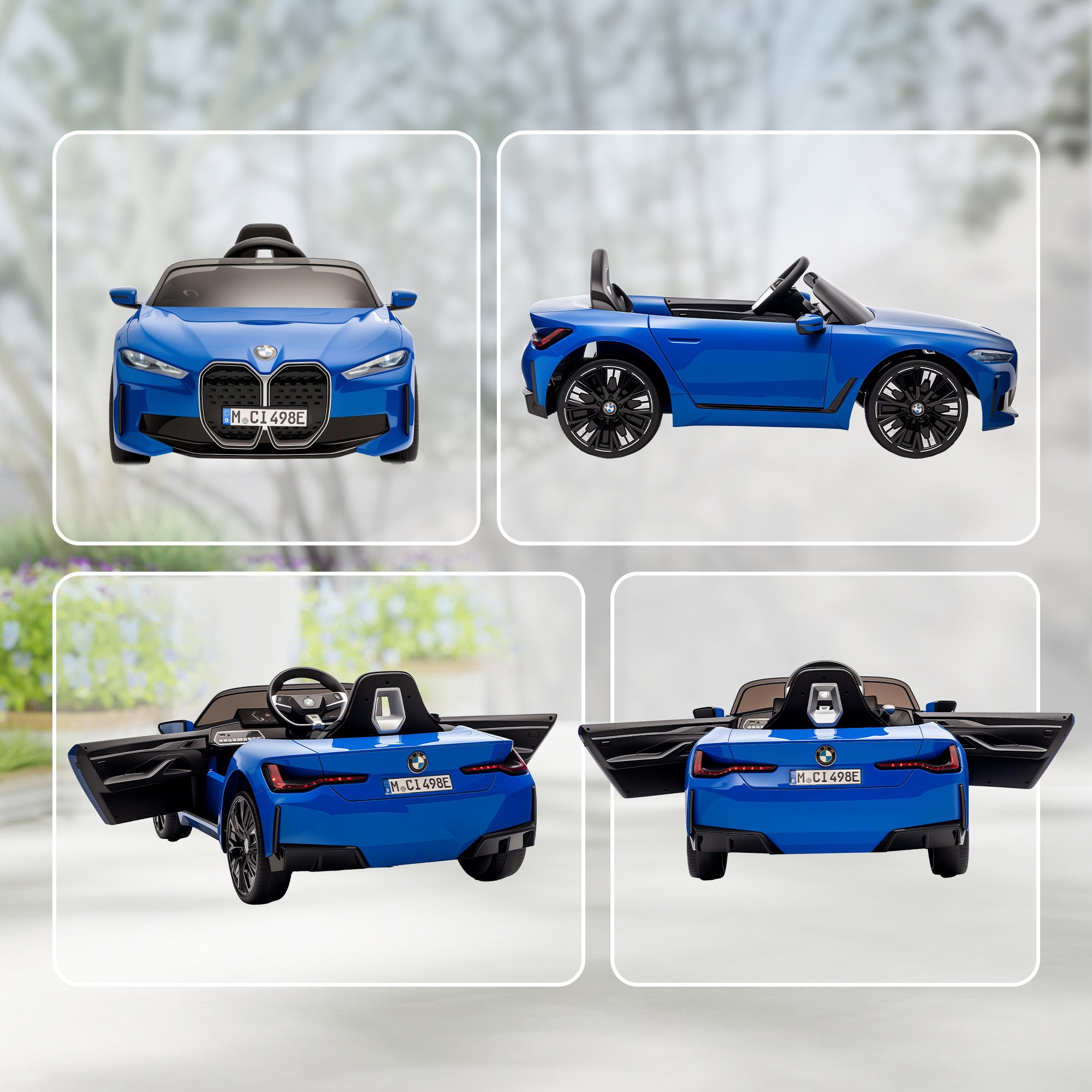 HOMCOM BMW i4 Licensed 12V Kids Electric Ride-On Car