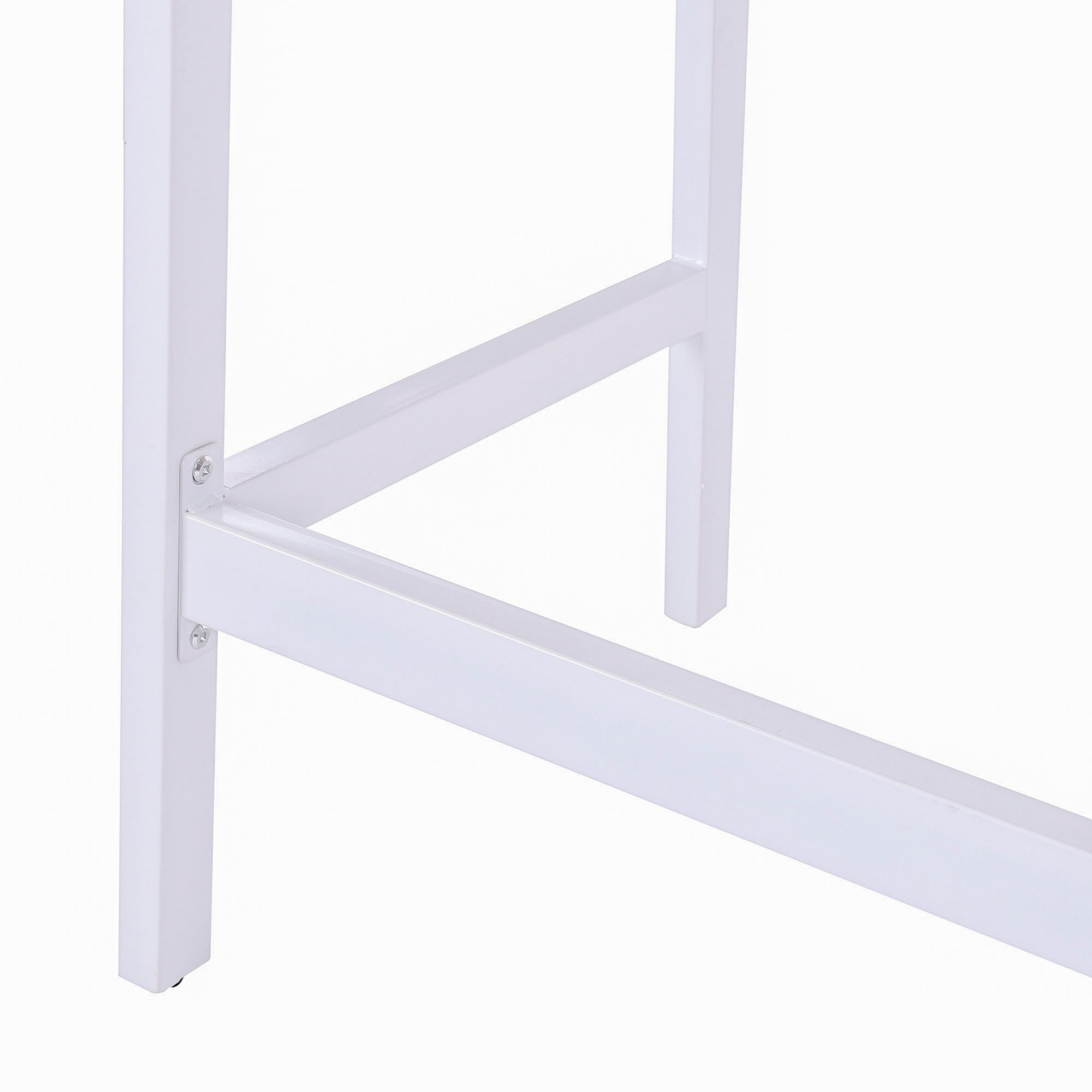 HOMCOM Computer Desk, Writing Desk, Study Workstation with Drawer, Storage Compartments, Cable Management, Laptop Table, Metal Frame, 100 x 55 x 81.5cm, Oak and White - North Peak Garden Furniture